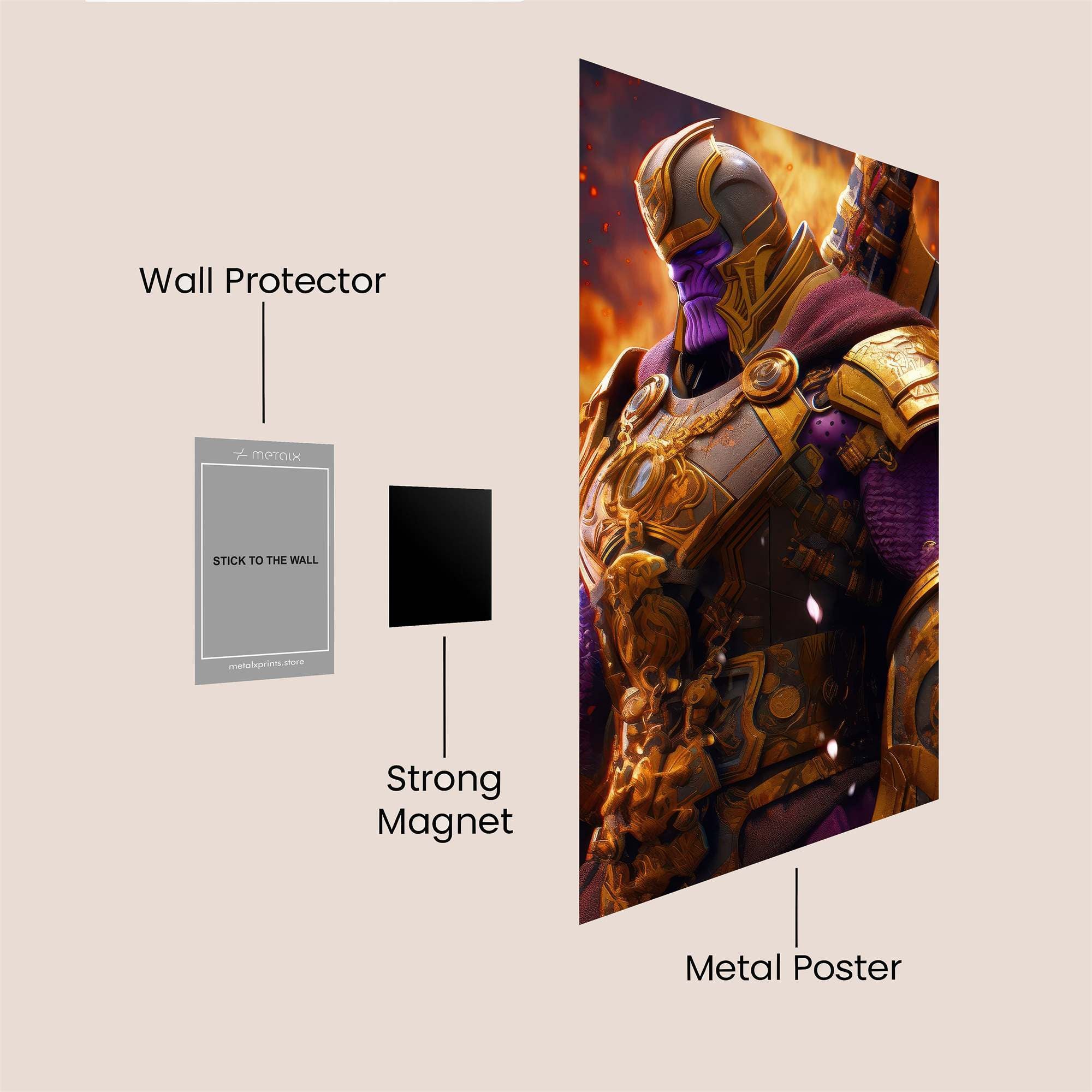 Thanos Triumphant Safe Wall Magnetic / M