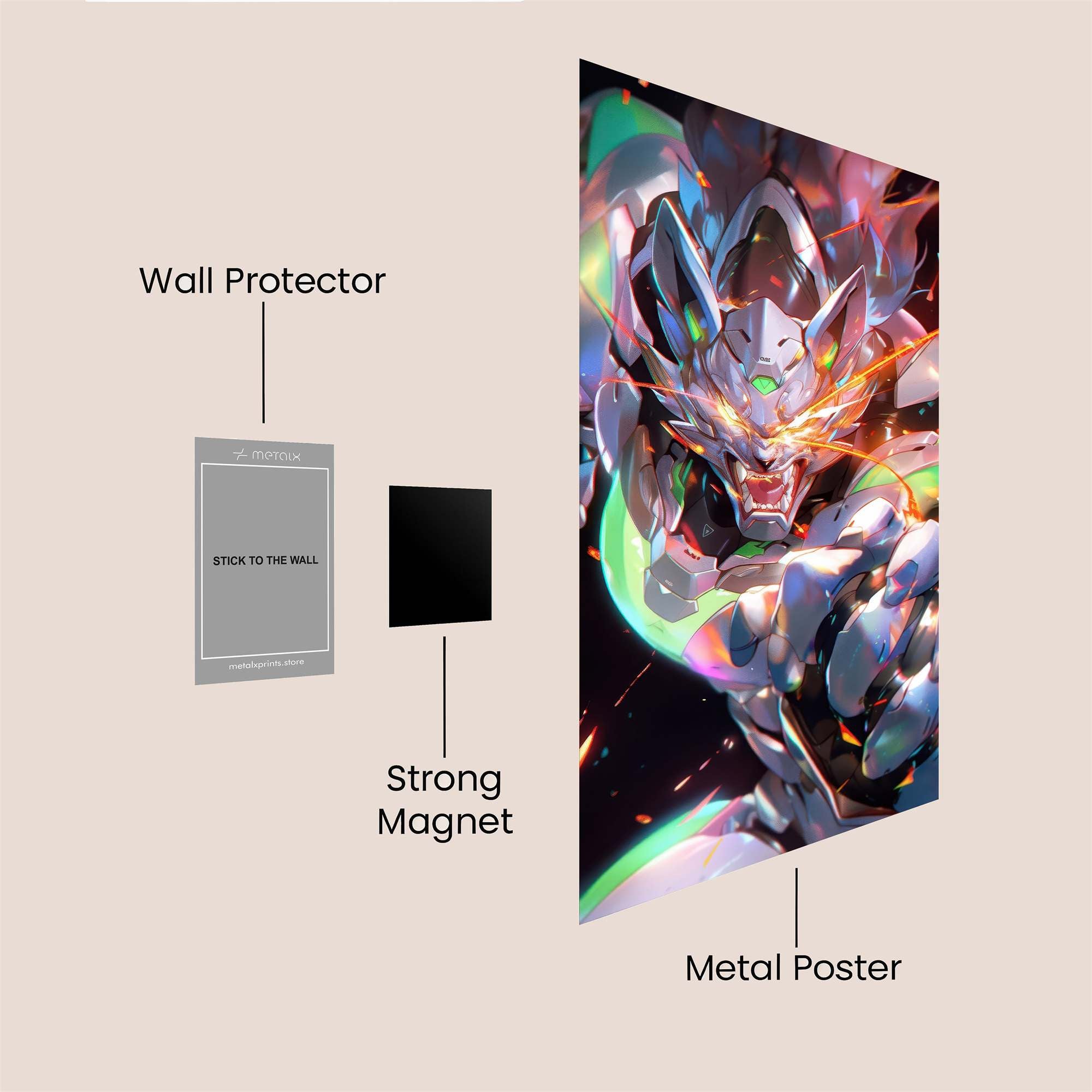 Metal Fury Safe Wall Magnetic / M