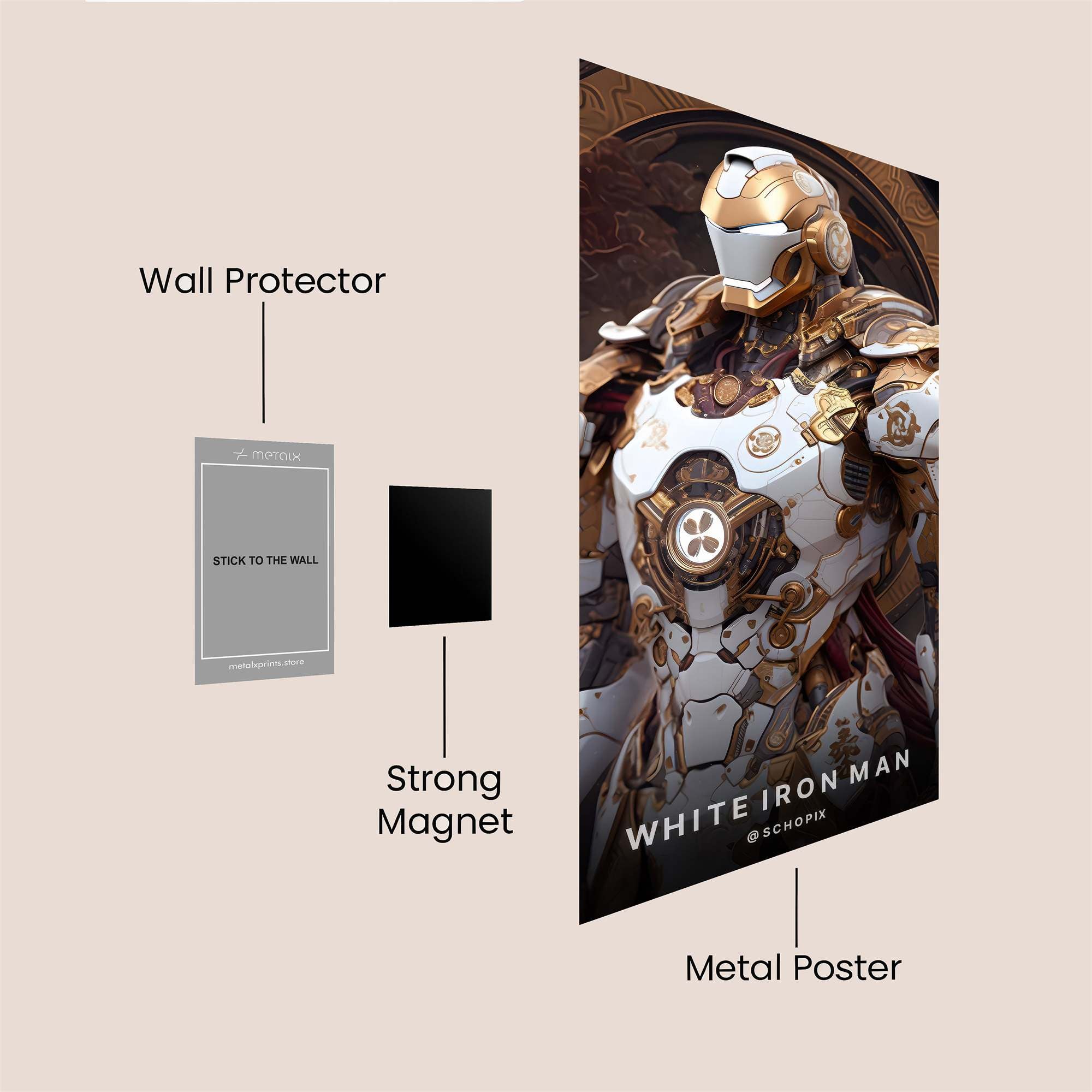 Mandalorian Blaze Safe Wall Magnetic / M