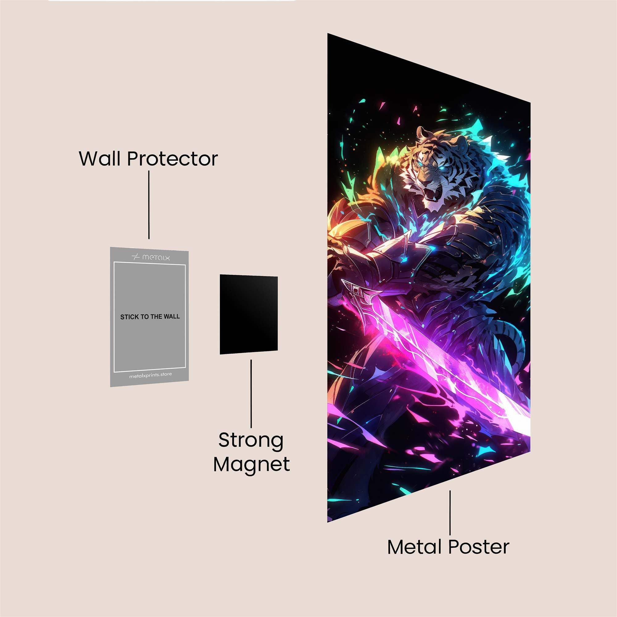 Tiger Radiance Safe Wall Magnetic / M