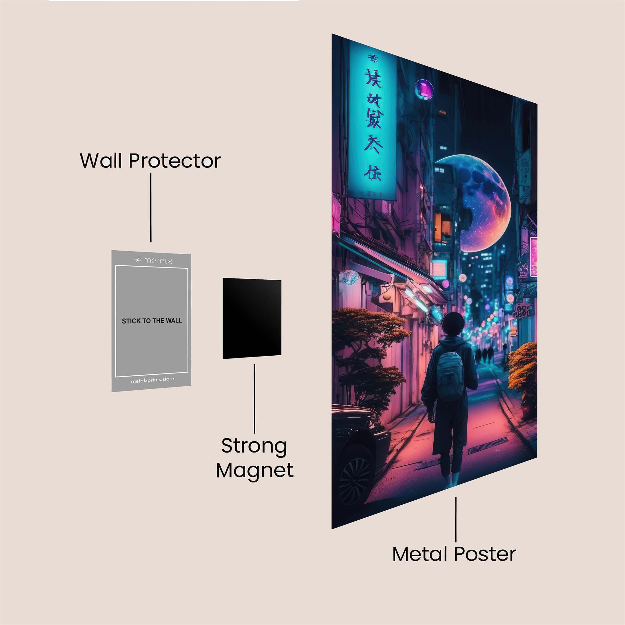 Moonlit Wander Safe Wall Magnetic / M