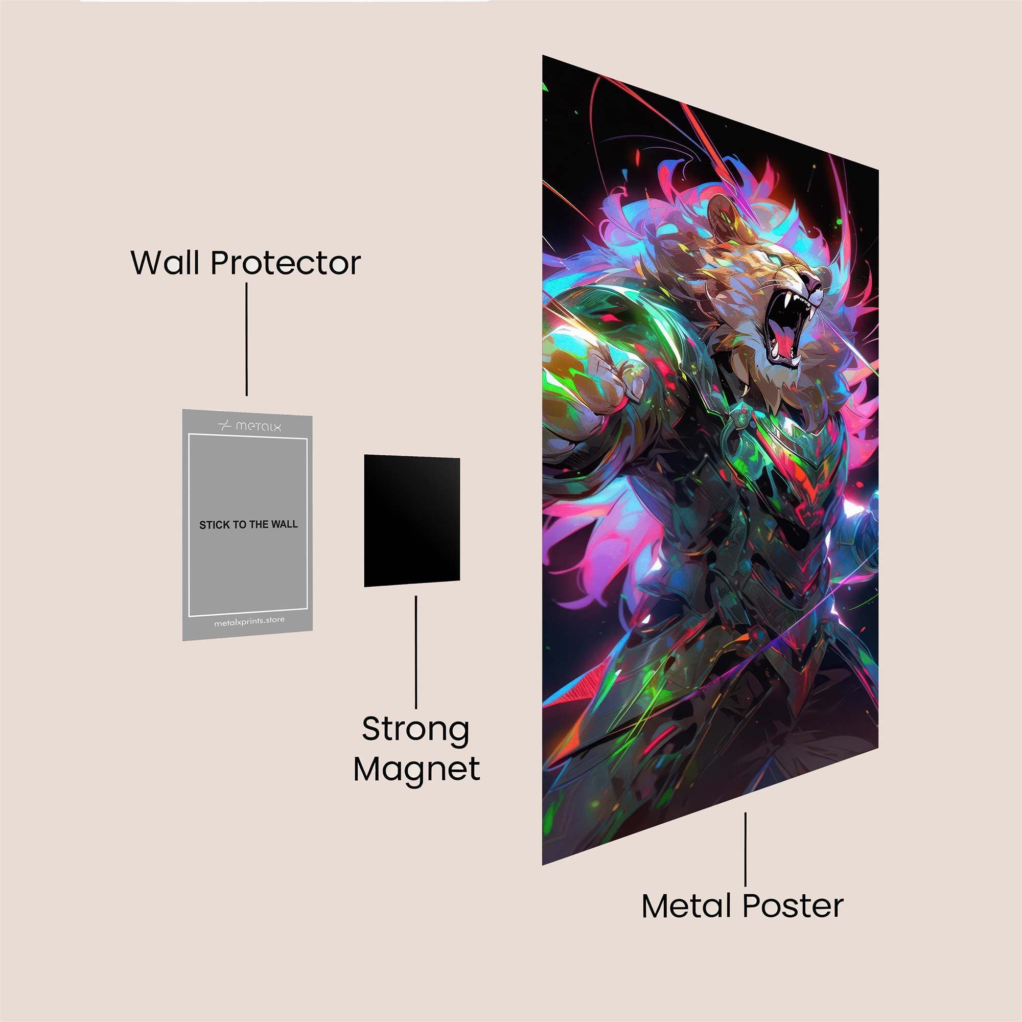 Lion Radiance Safe Wall Magnetic / M