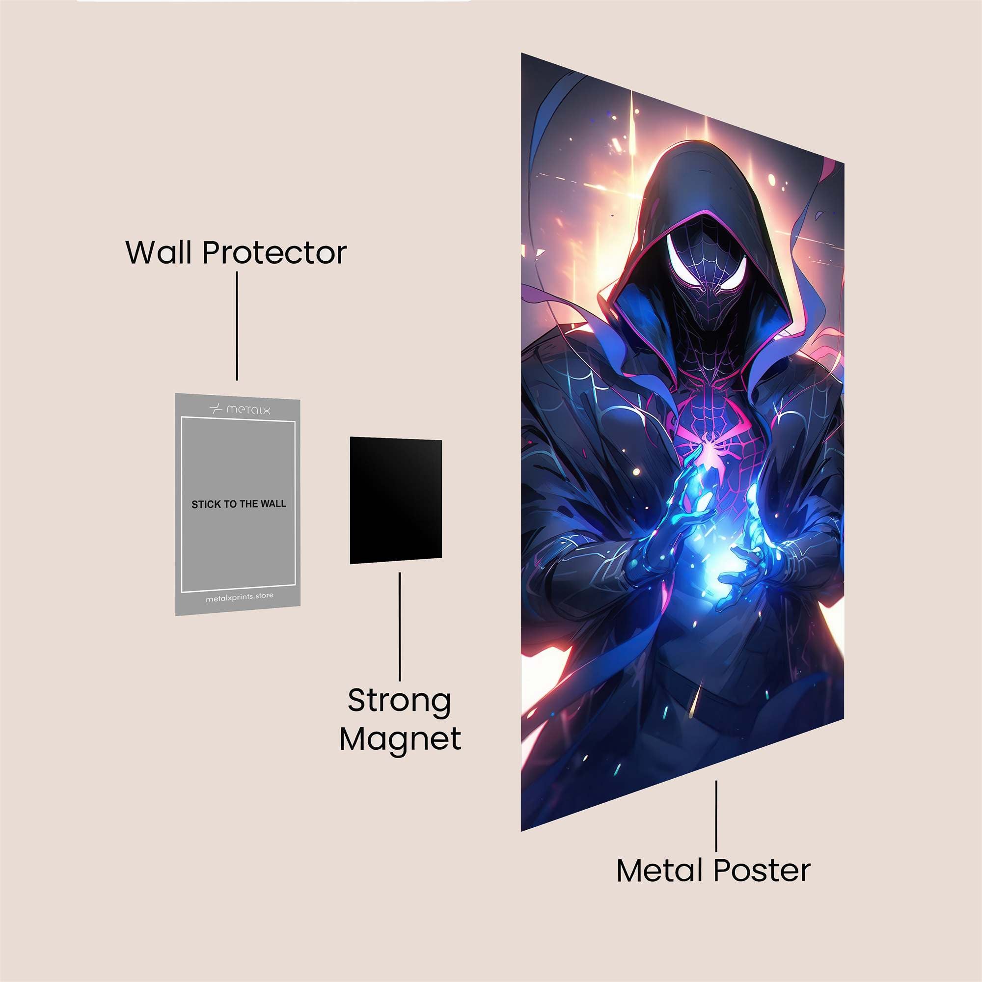 Spider Mystic Safe Wall Magnetic / M