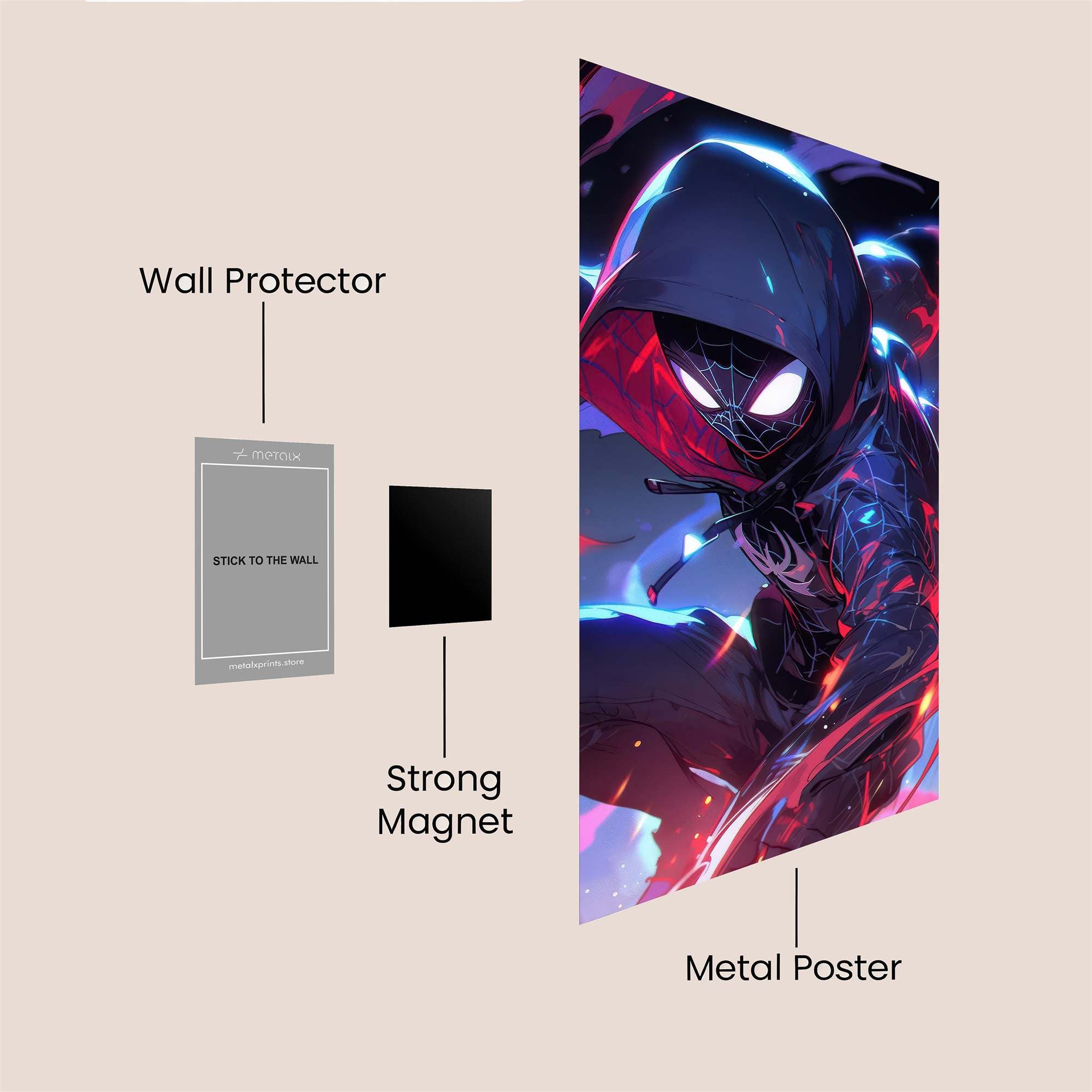 Miles Menacing Safe Wall Magnetic / M