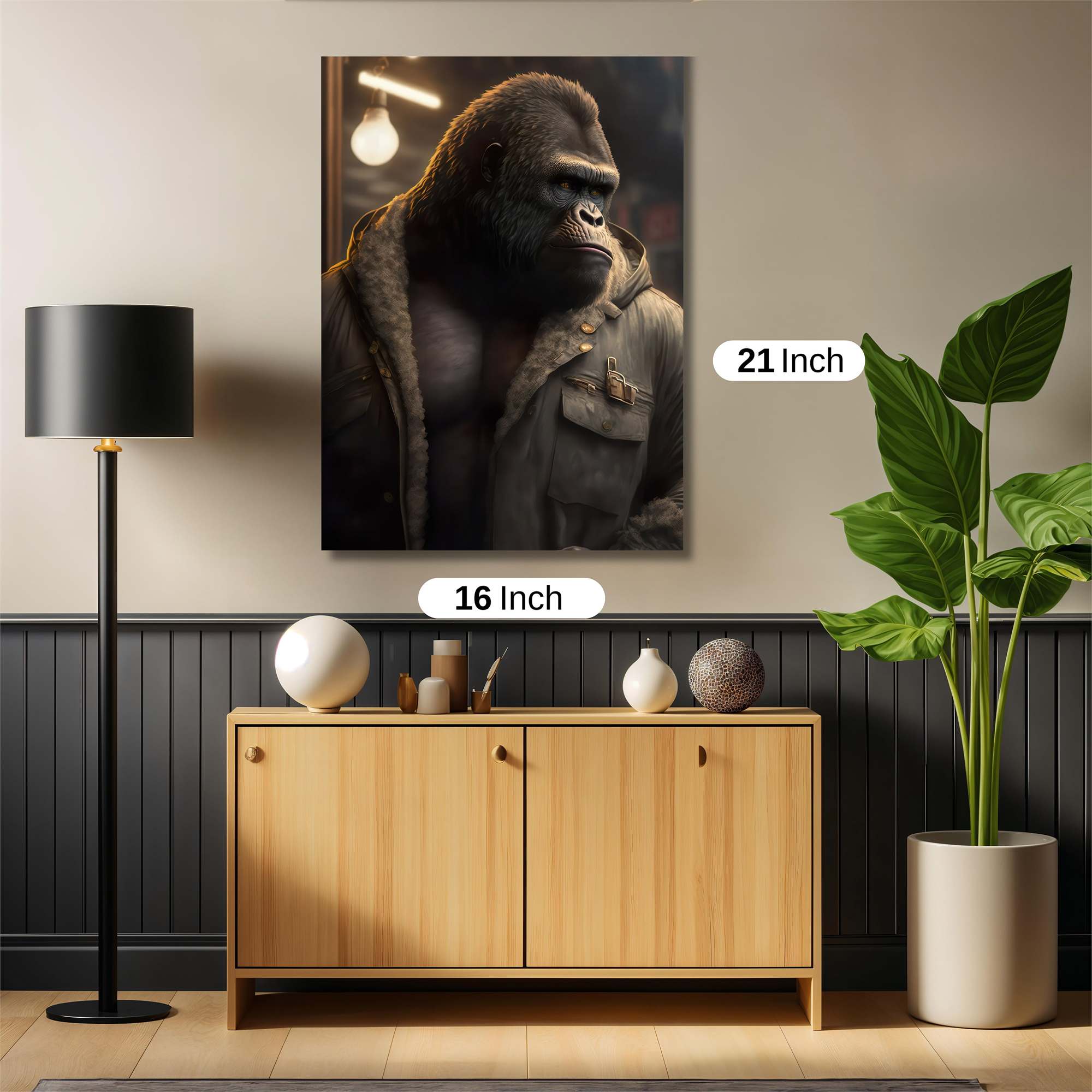 Gorilla Noir Safe Wall Magnetic / M