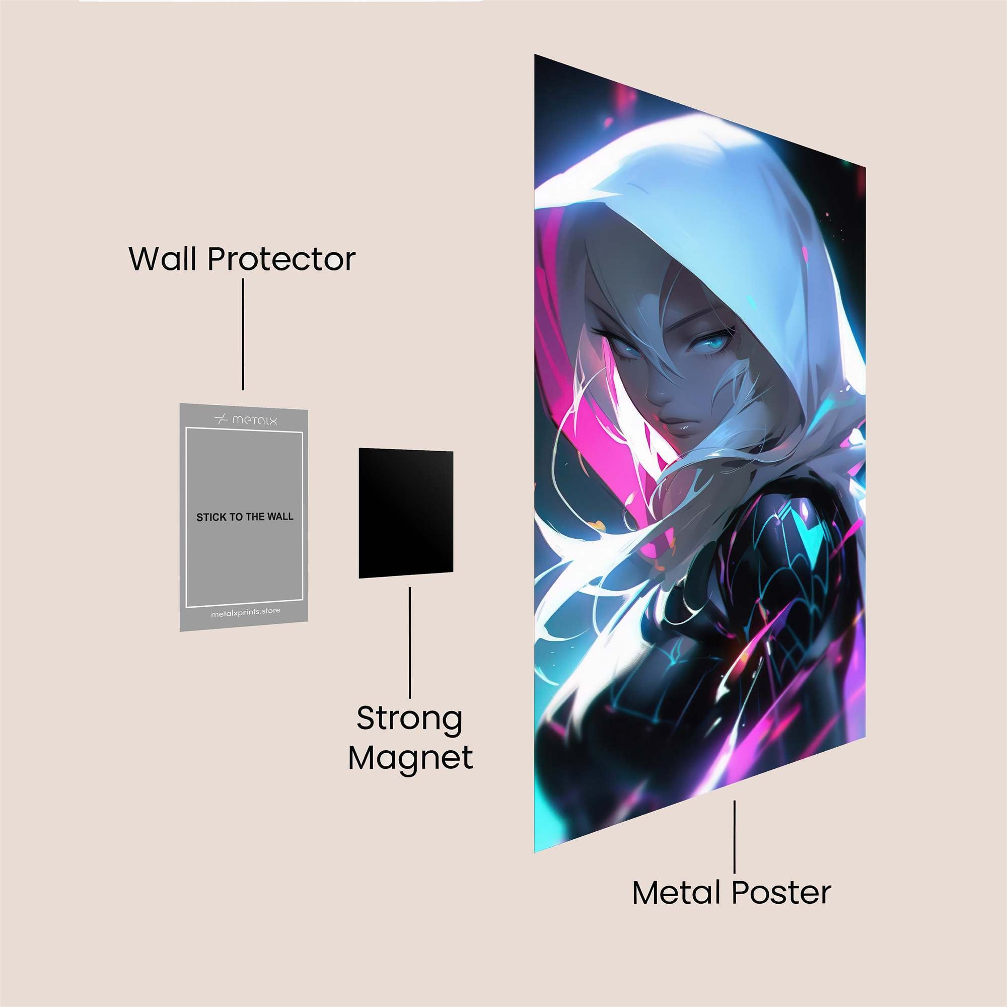 Spider Serenity Safe Wall Magnetic / M