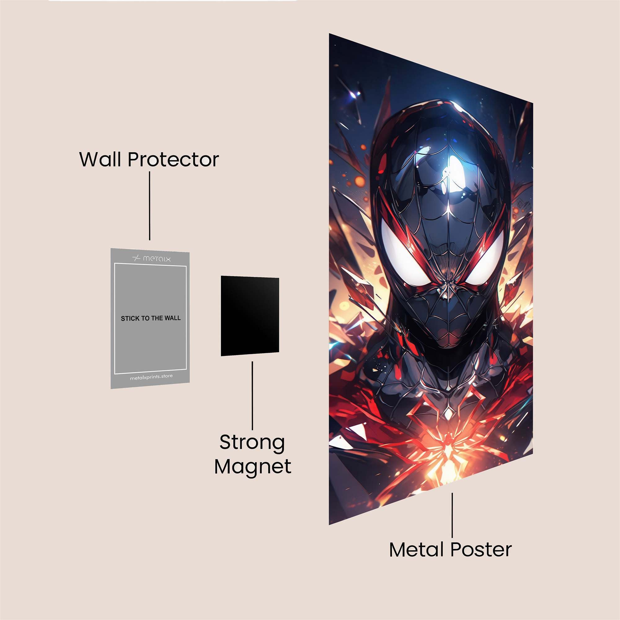 Spider Radiance Safe Wall Magnetic / M