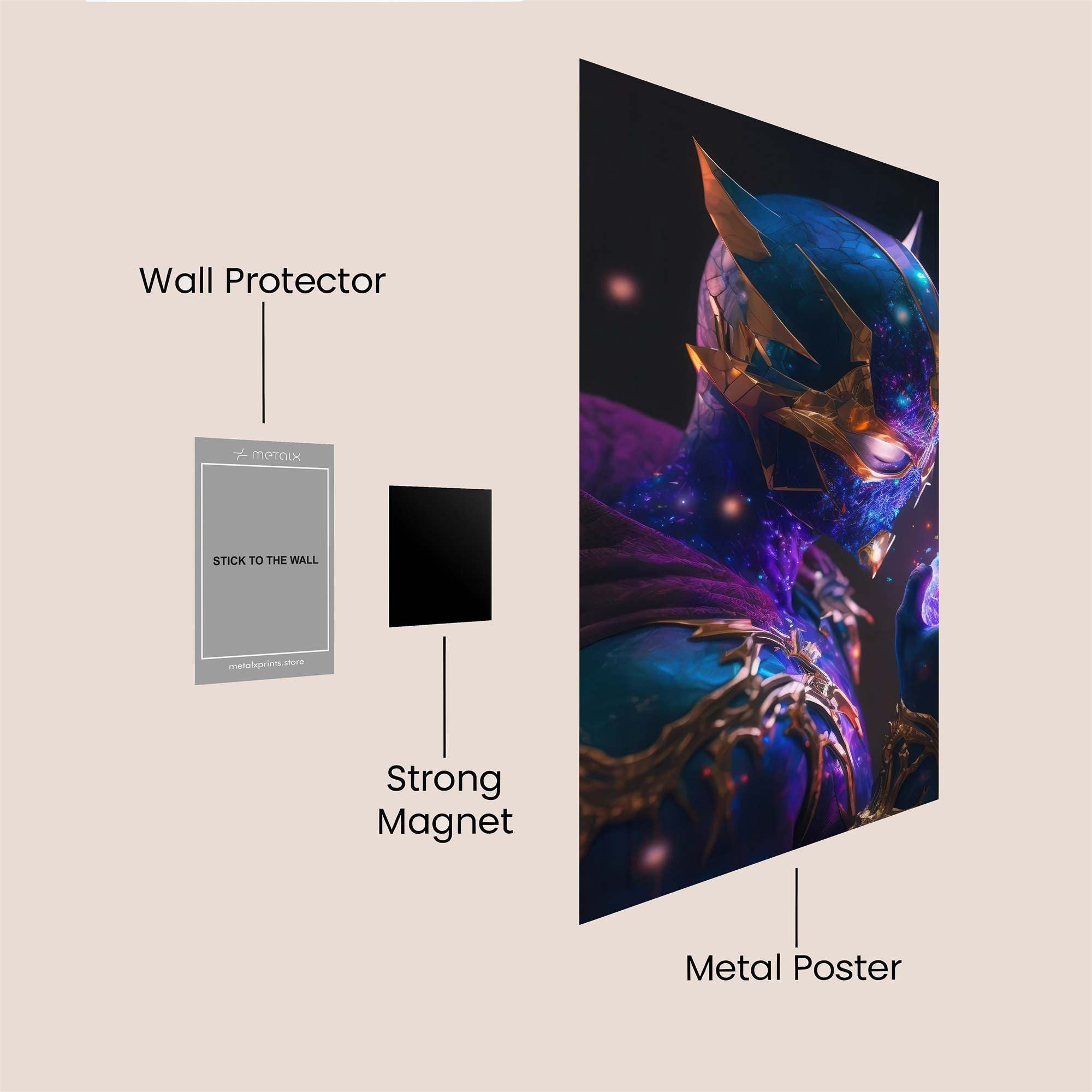 Blue Sorcerer Safe Wall Magnetic / M