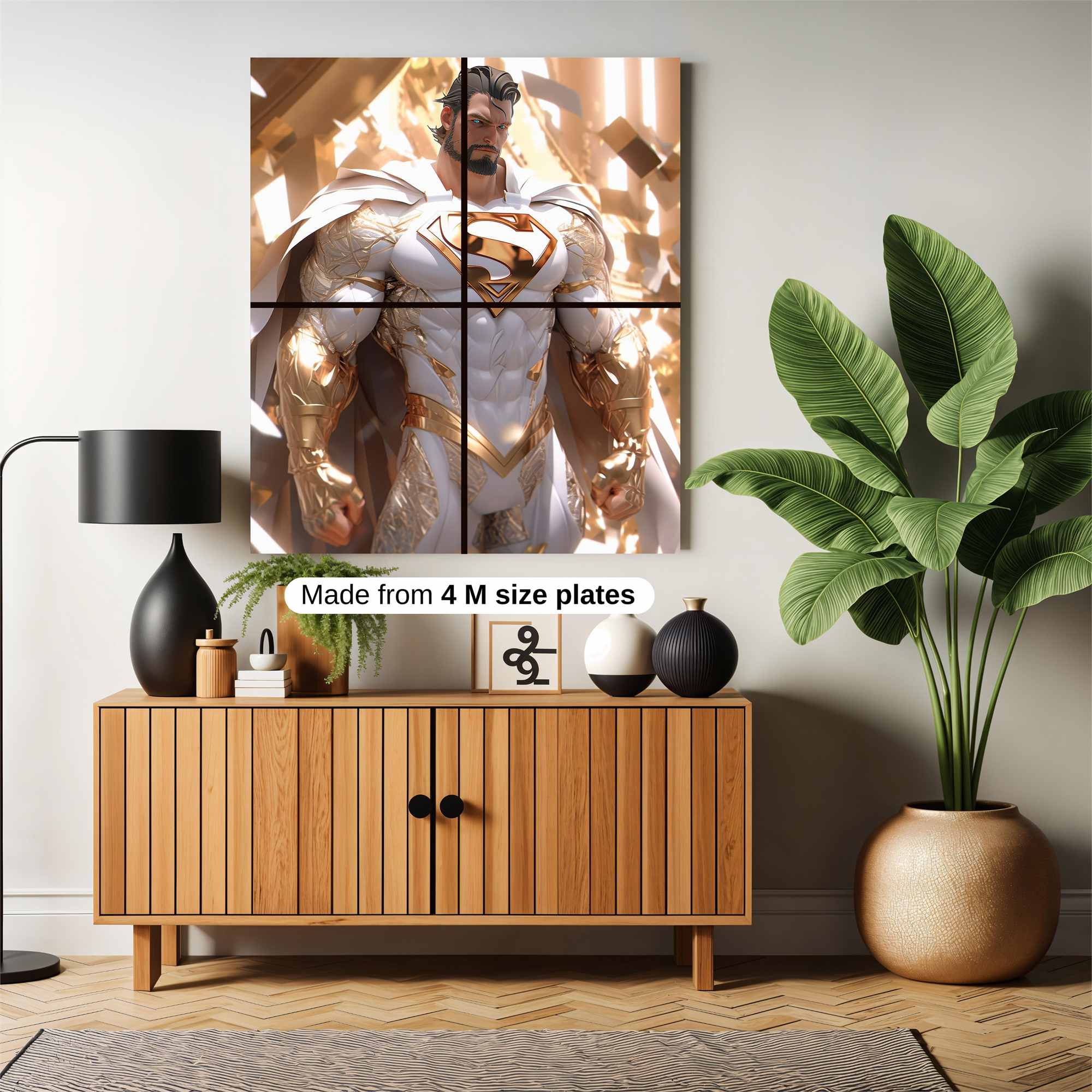 Superman Radiant Safe Wall Magnetic / M