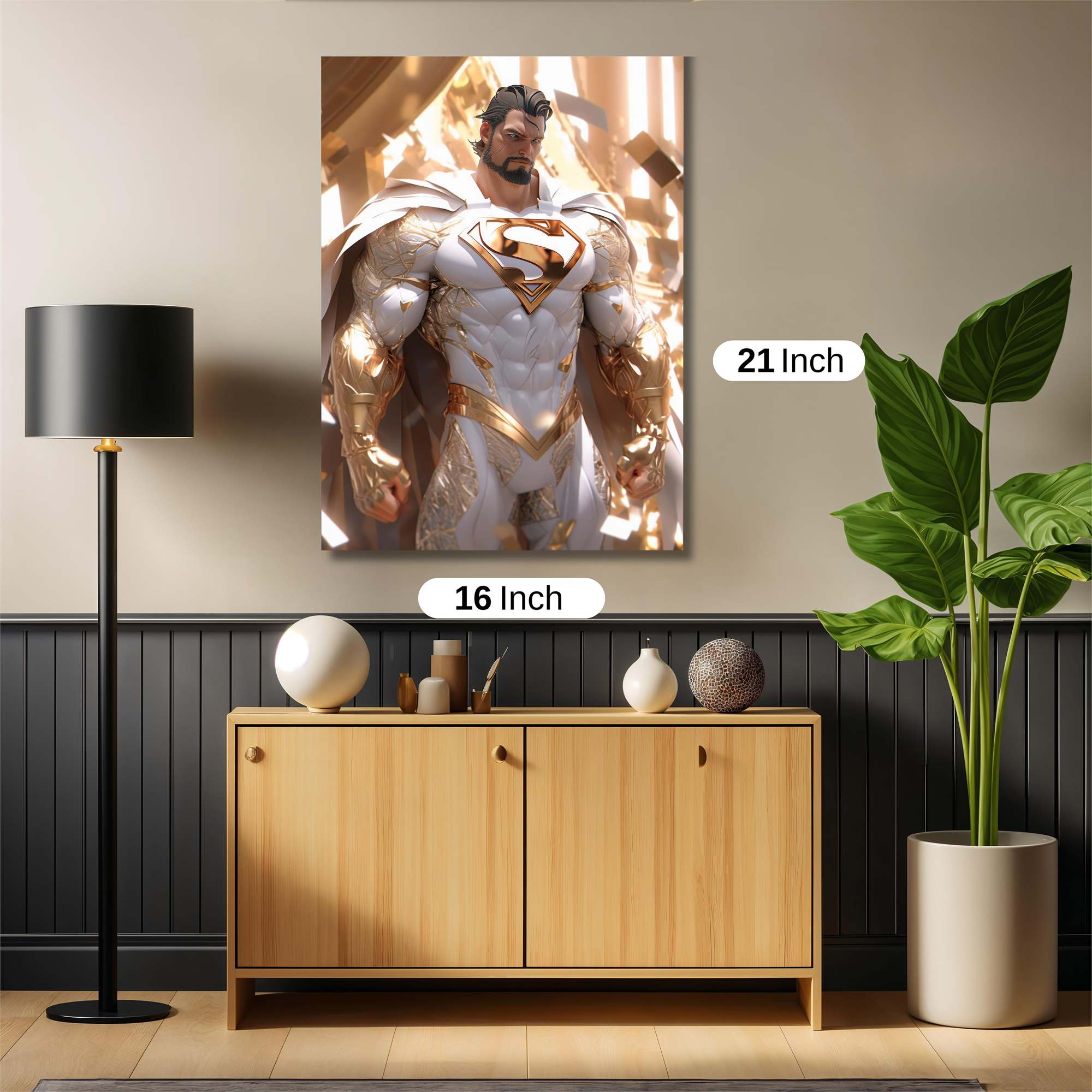Superman Radiant Safe Wall Magnetic / M