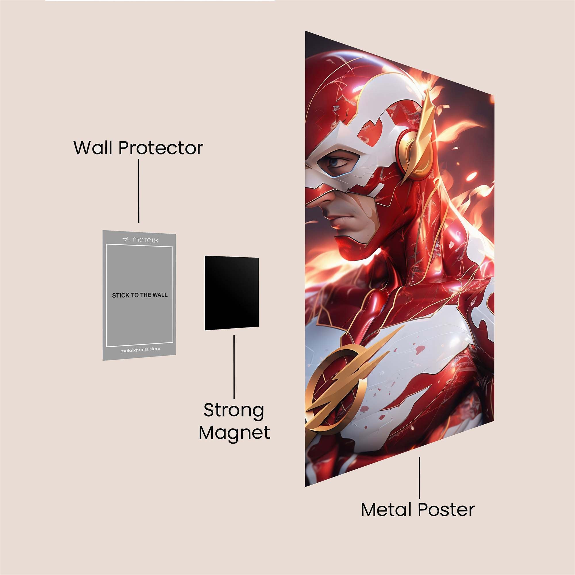 Flash Blaze Safe Wall Magnetic / M