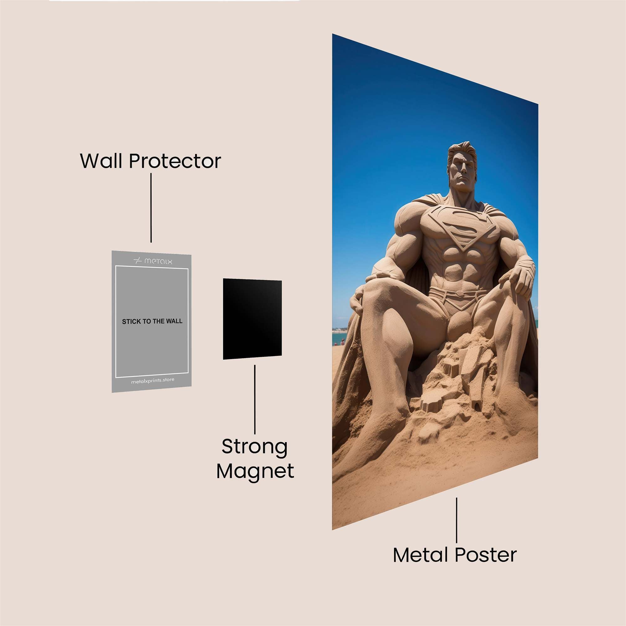 Superman Serenity Safe Wall Magnetic / M