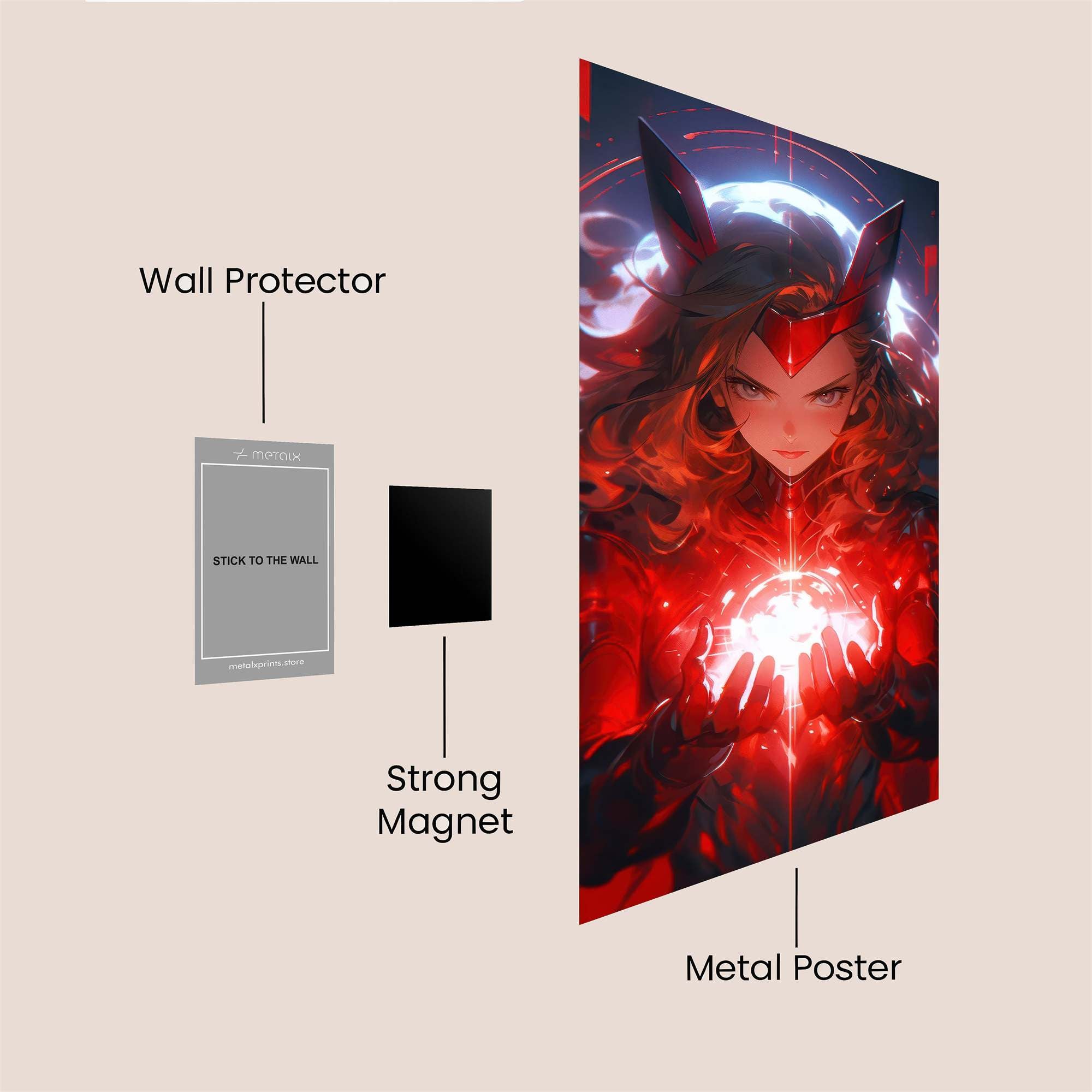 Scarlet Enigma Safe Wall Magnetic / M