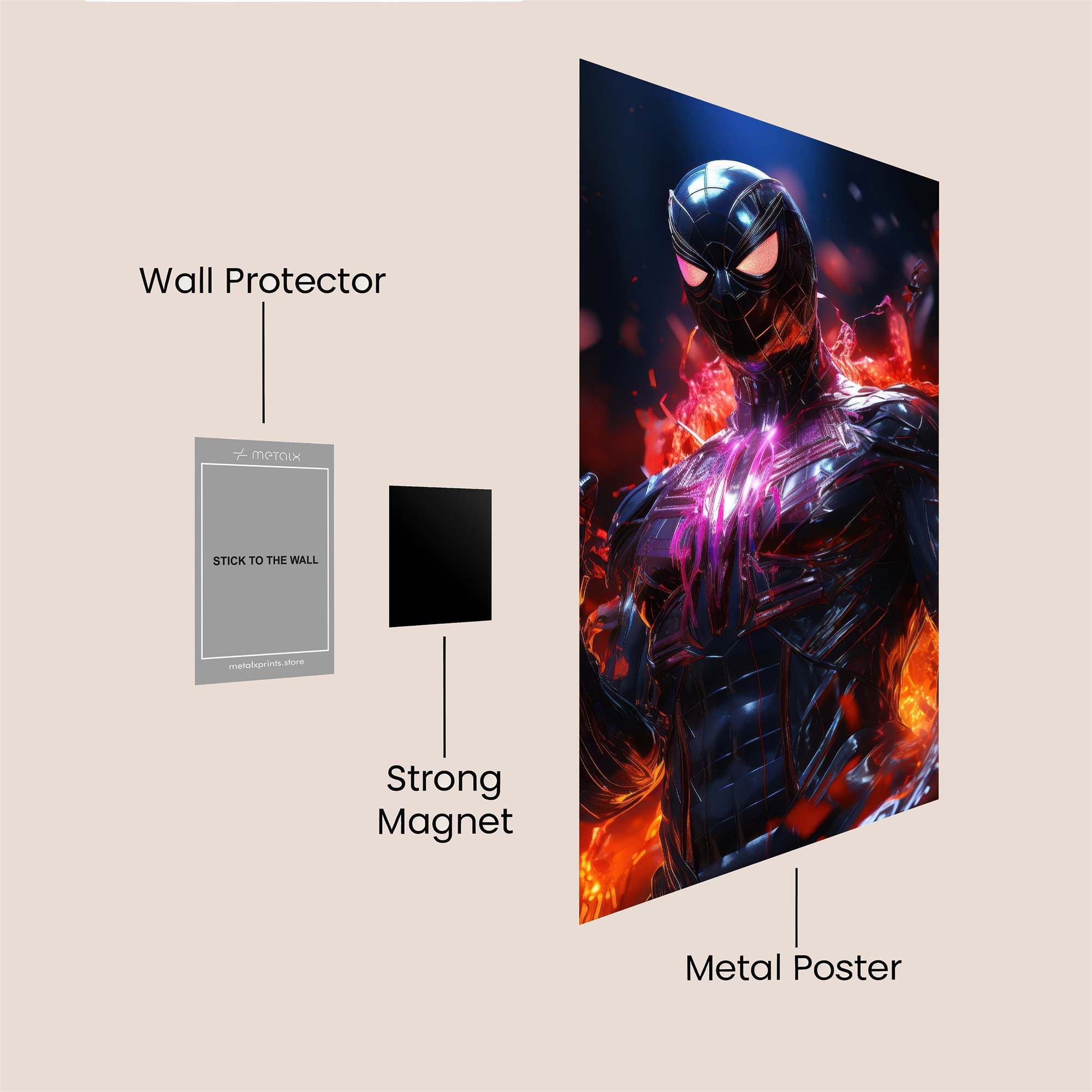 Spider Infernal Safe Wall Magnetic / M