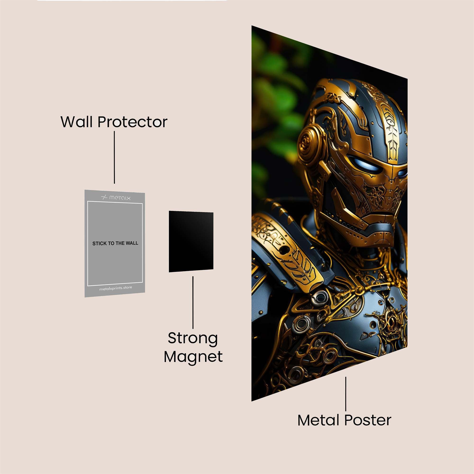 Iron Elegance Safe Wall Magnetic / M