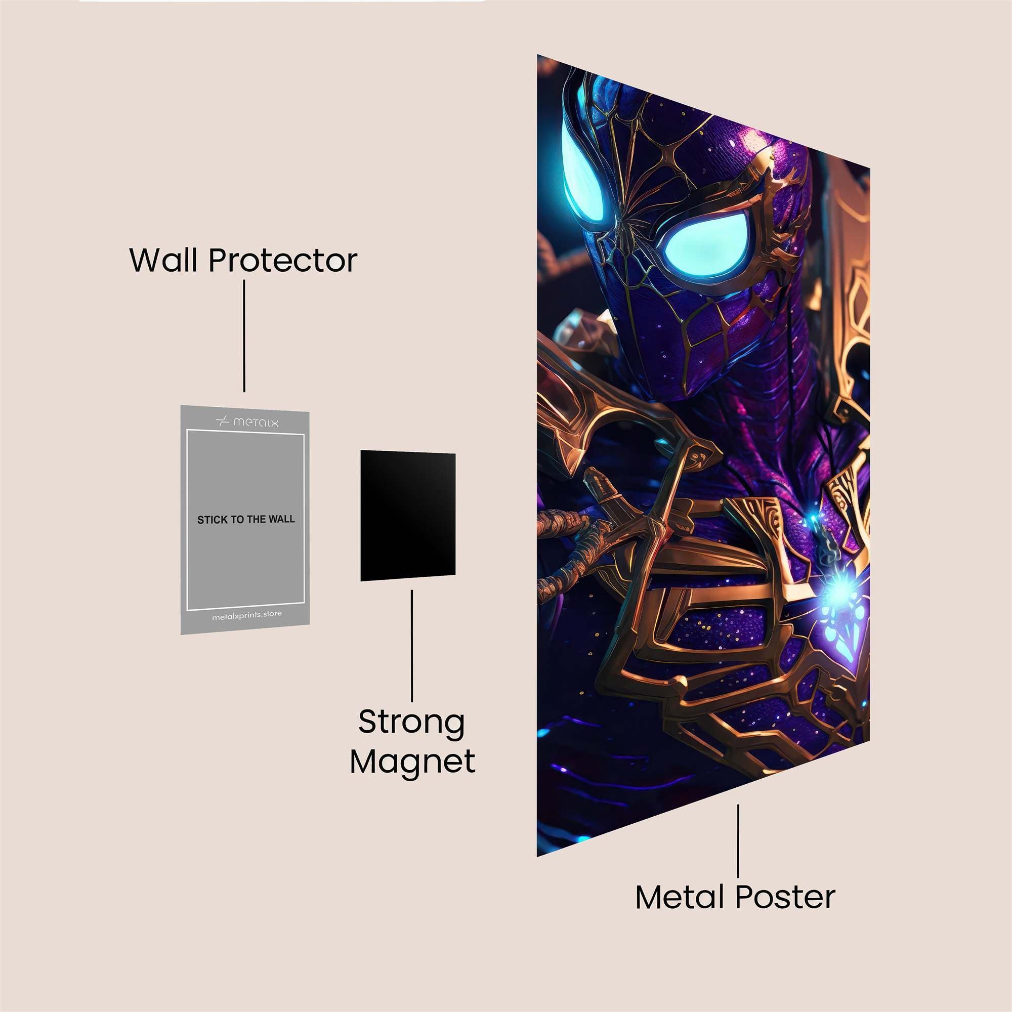 Spider Enigma Safe Wall Magnetic / M