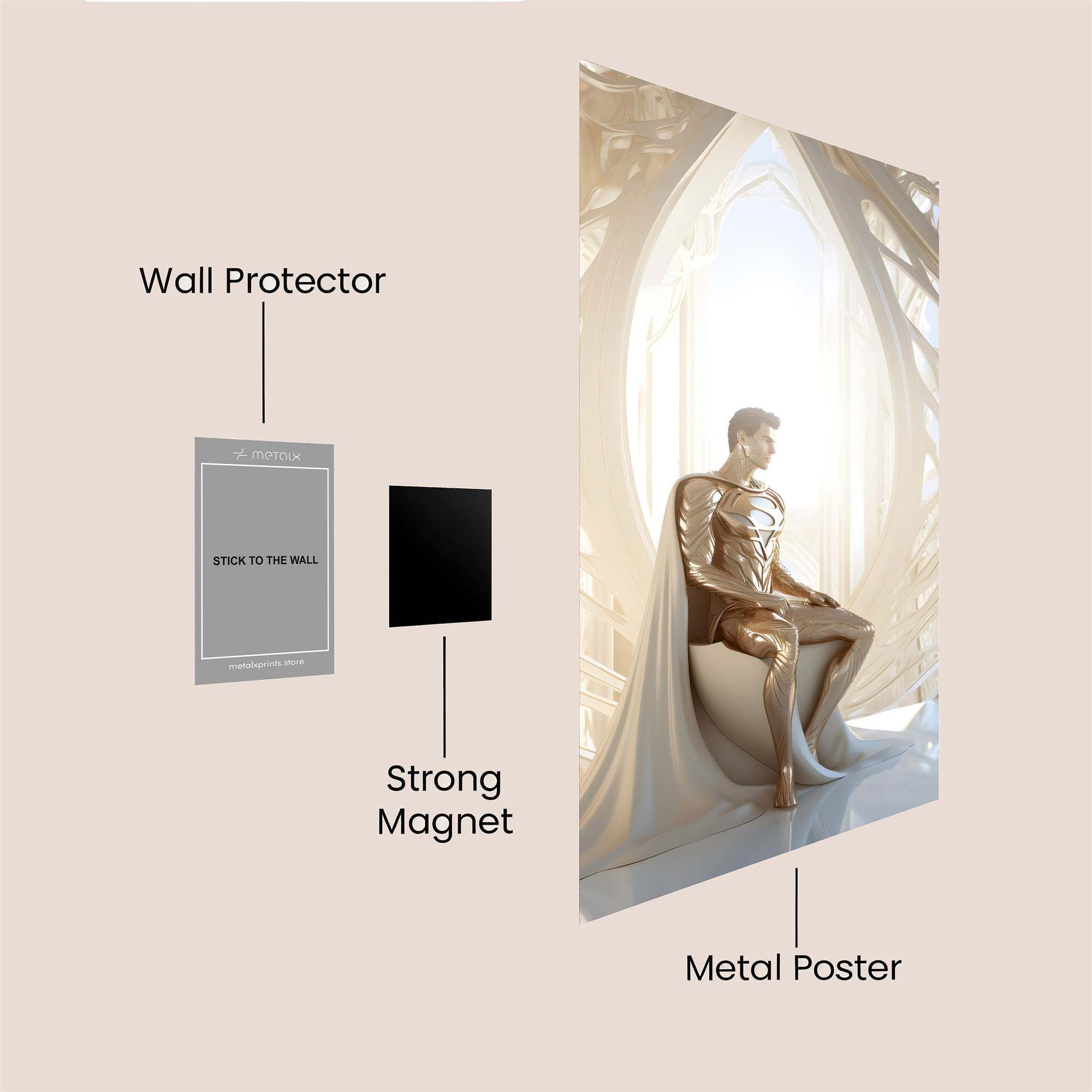 Superman Serene Safe Wall Magnetic / M