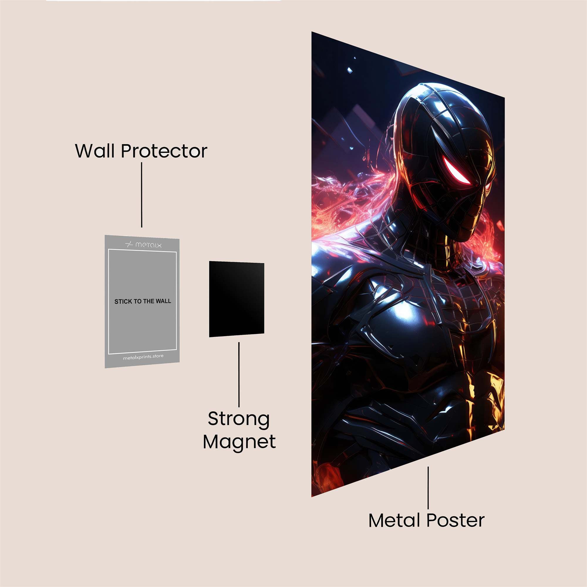 Spider Fierce Safe Wall Magnetic / M
