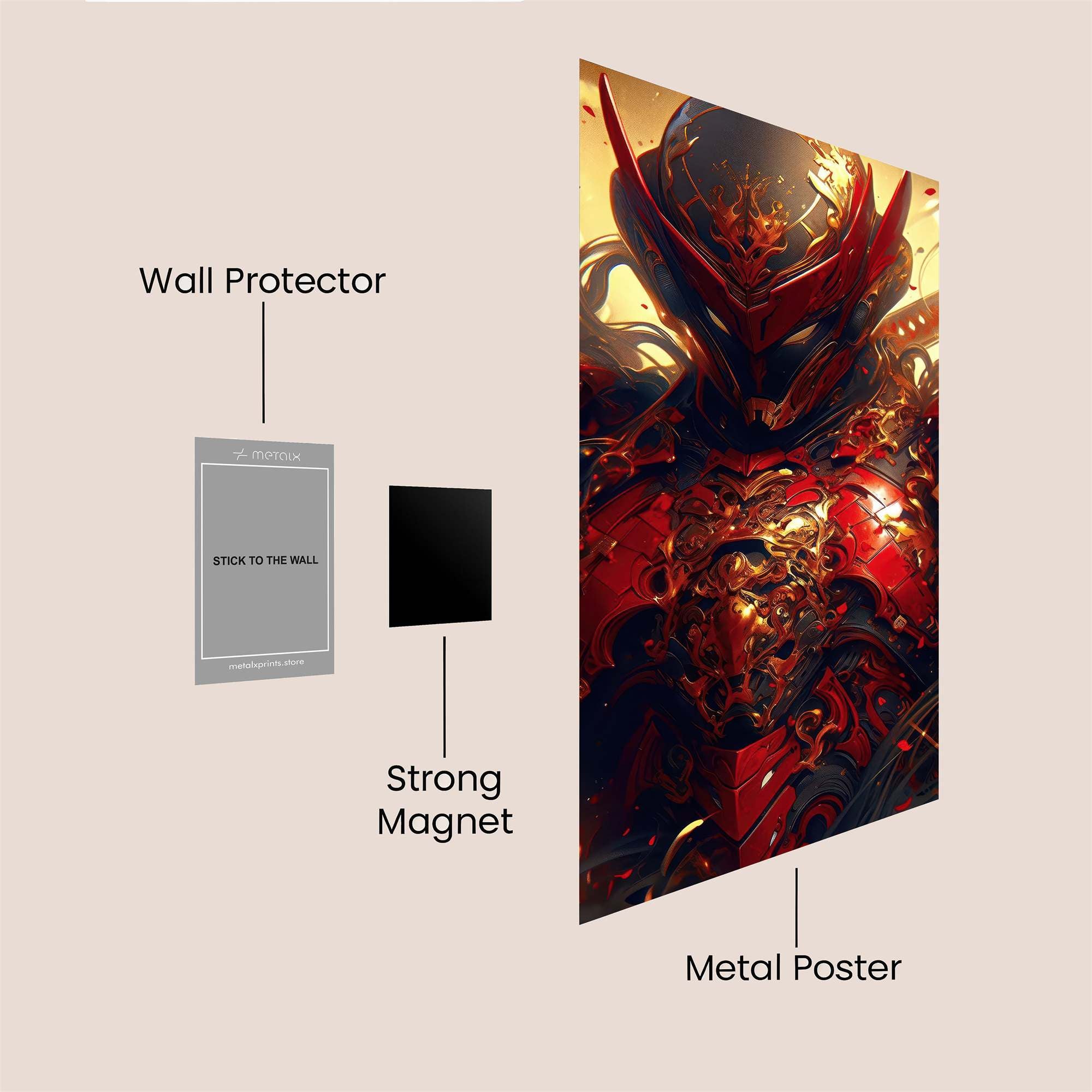 Armor Wrath Safe Wall Magnetic / M