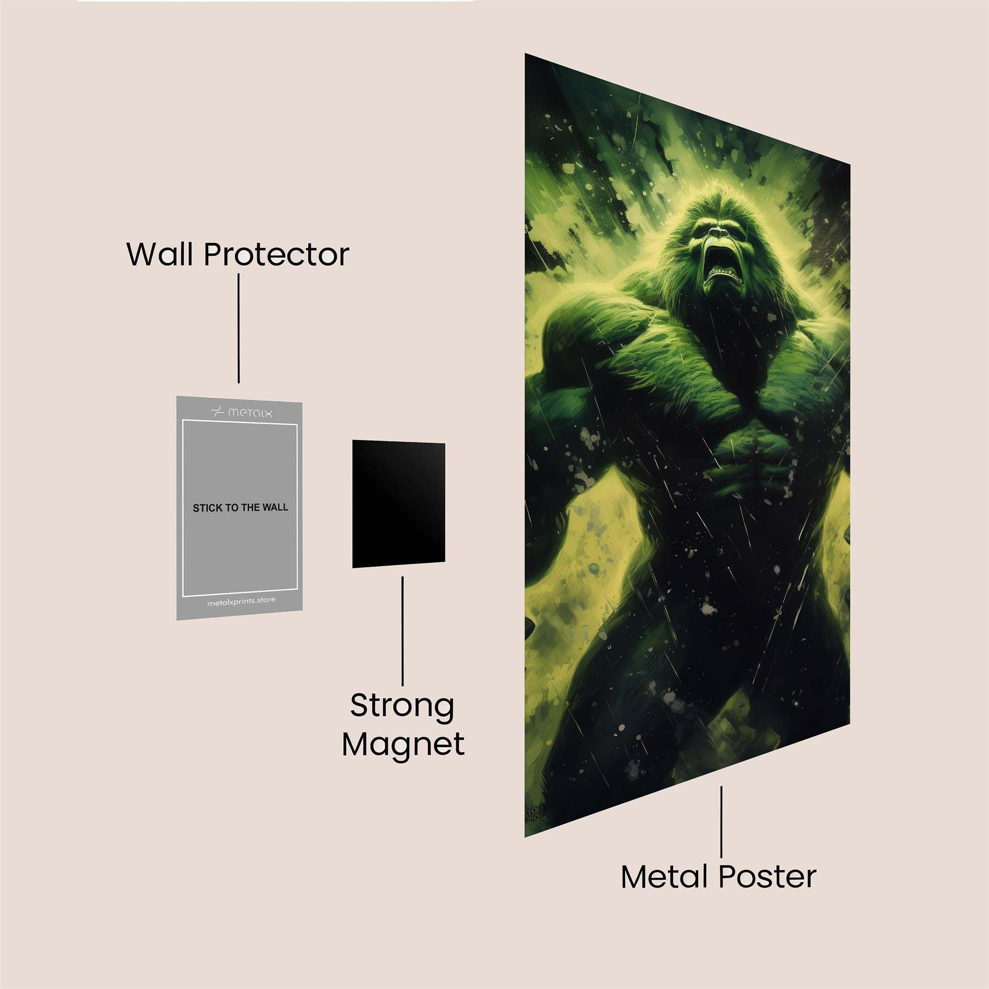 Sasquatch Fury Safe Wall Magnetic / M