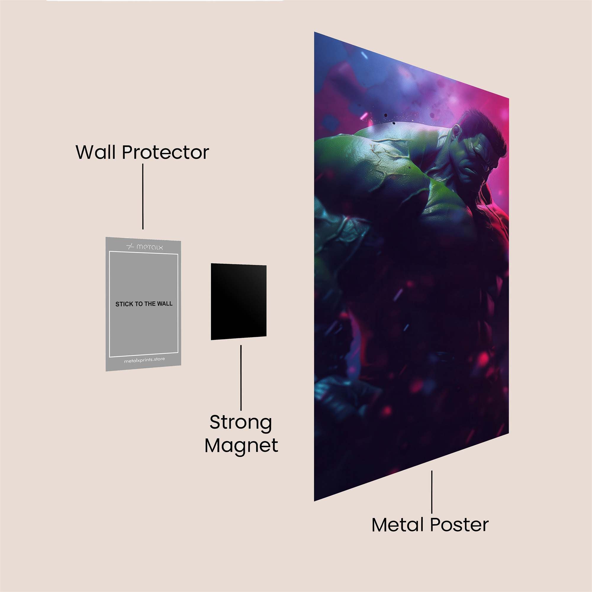 Hulk Radiant Safe Wall Magnetic / M