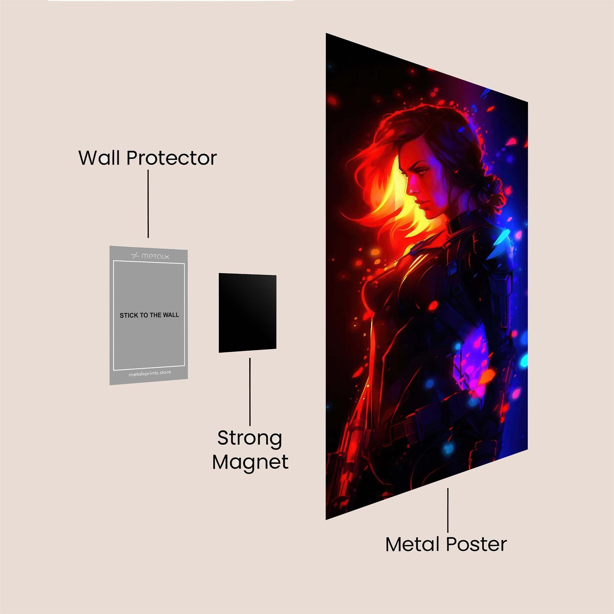 BlackWidow Blaze Safe Wall Magnetic / M