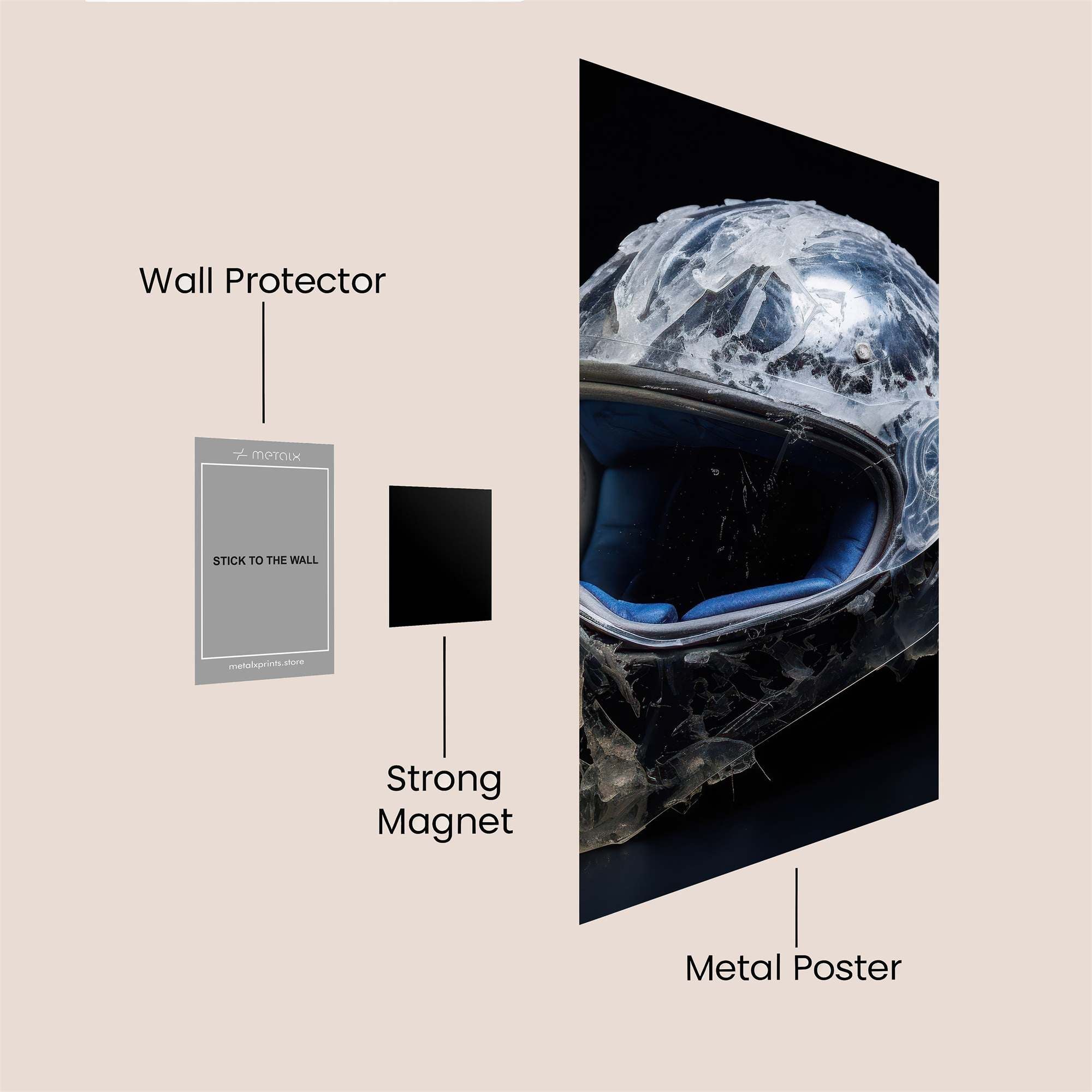 Helmet Frost Safe Wall Magnetic / M