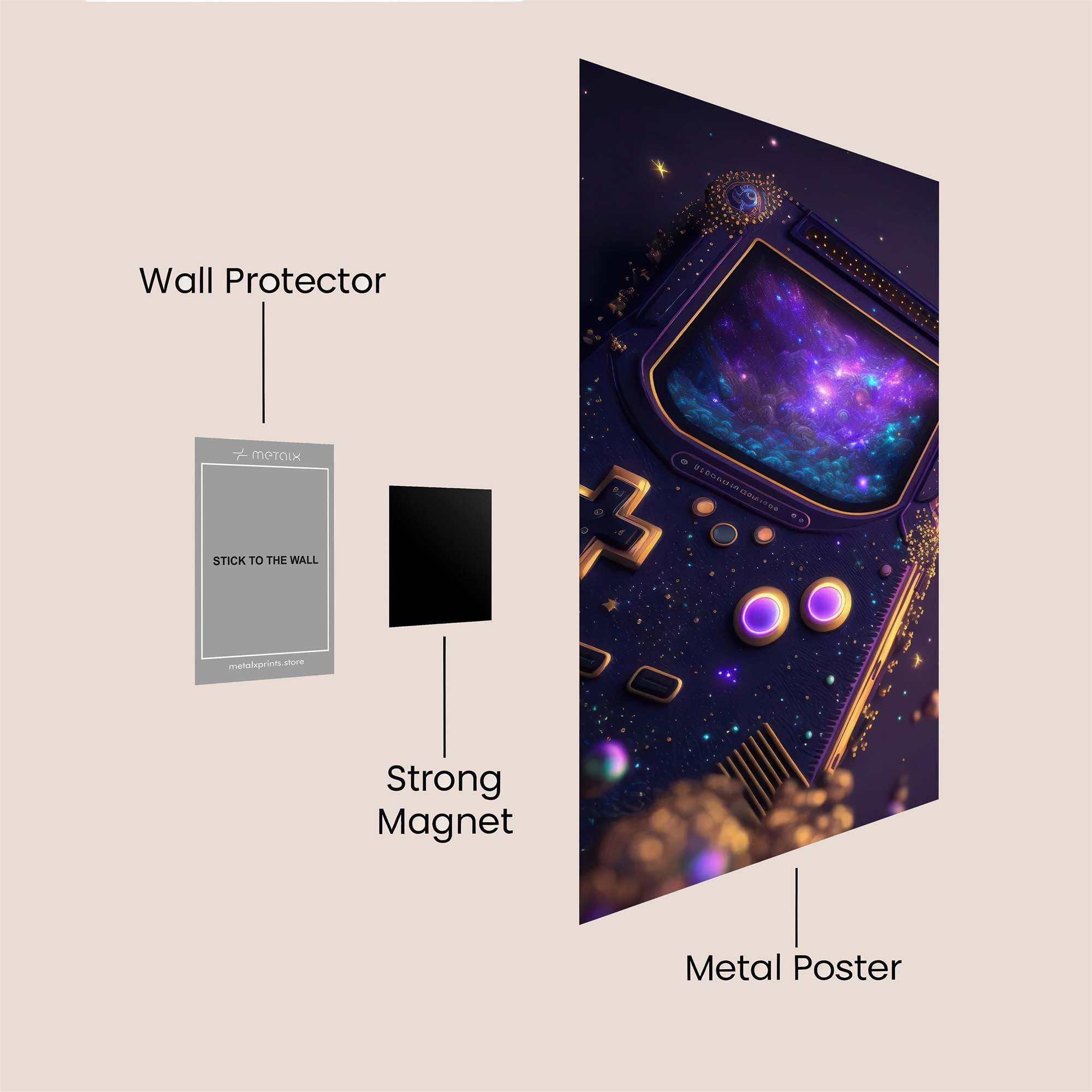 Cosmic Nostalgia Safe Wall Magnetic / M
