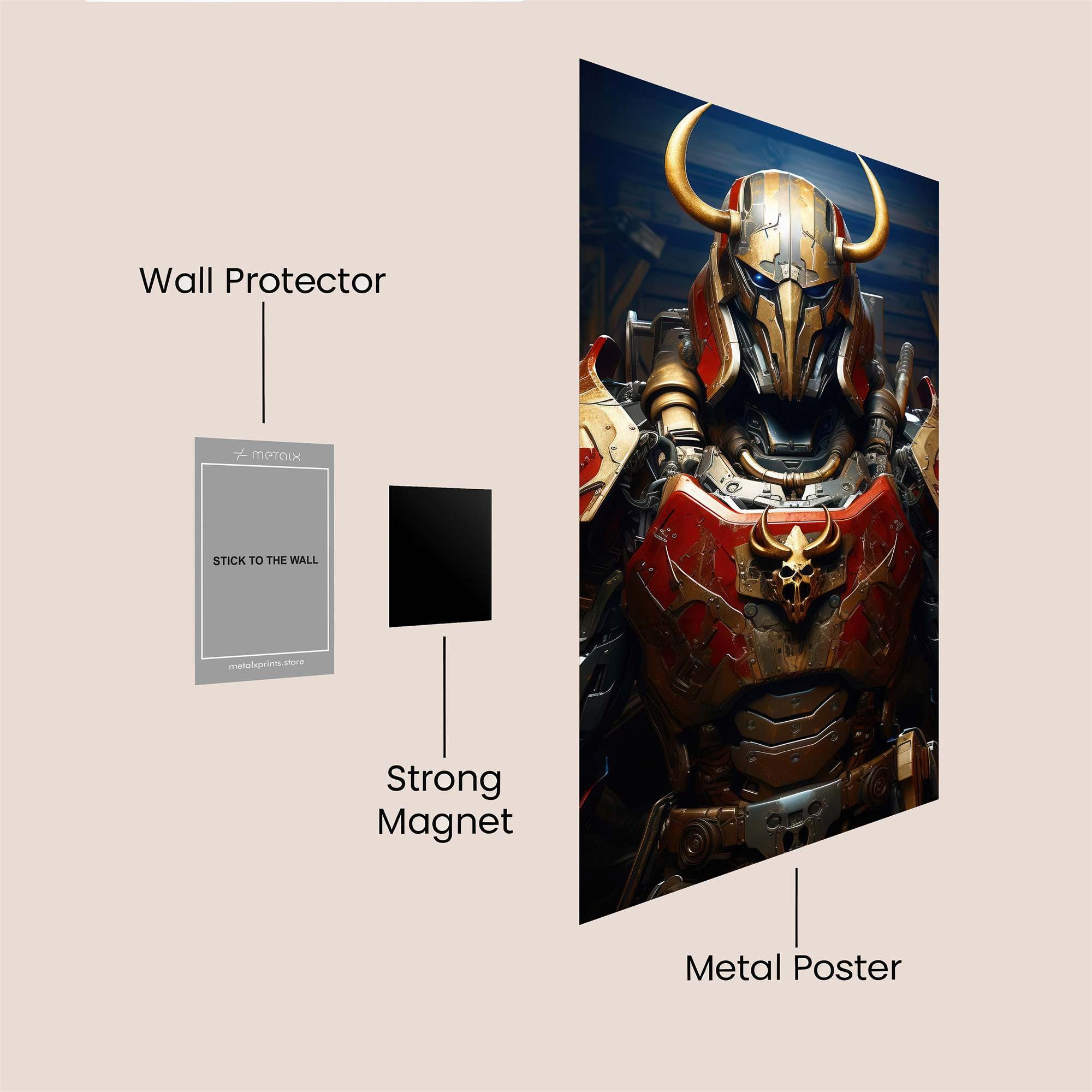 Doom Warrior Safe Wall Magnetic / M