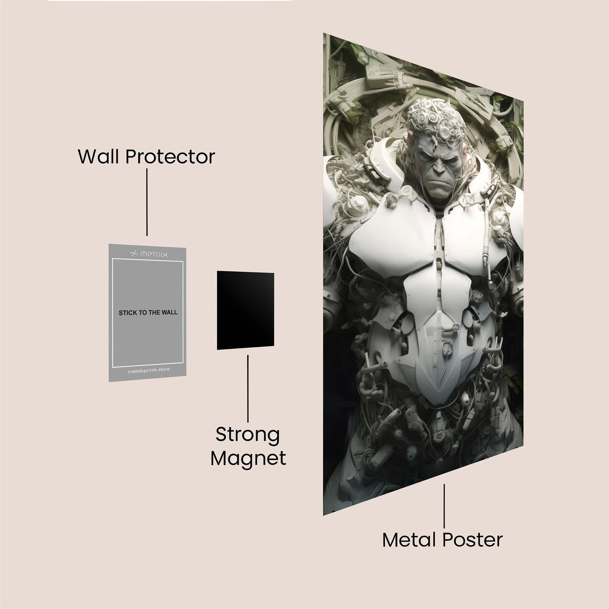 Hulk Resilient Safe Wall Magnetic / M