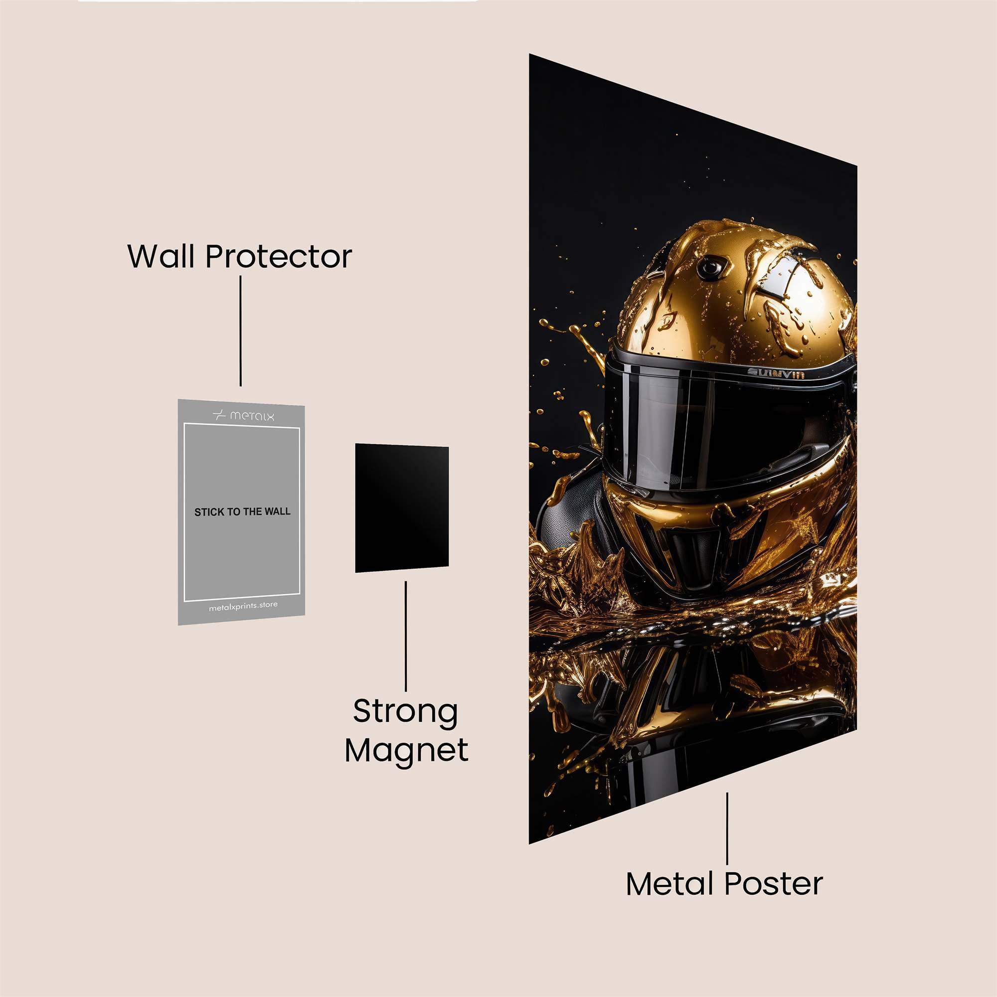 Helmet Splendor Safe Wall Magnetic / M