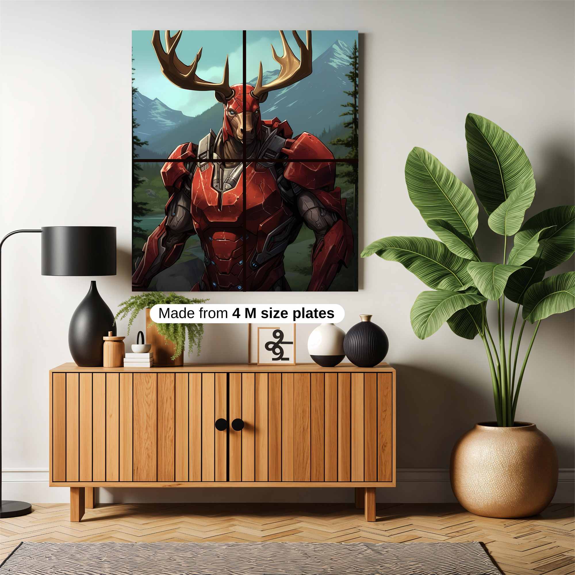 Deer Warrior Safe Wall Magnetic / M