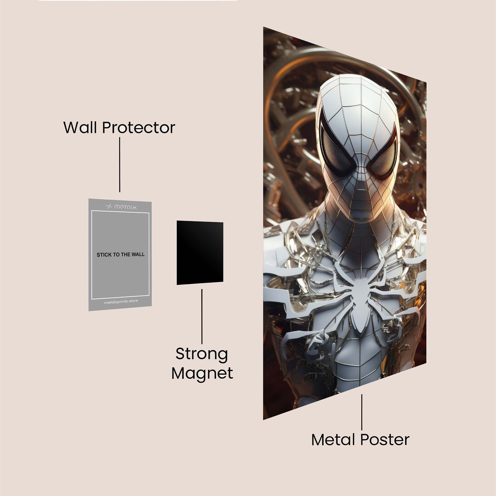 Spider Resolute Safe Wall Magnetic / M