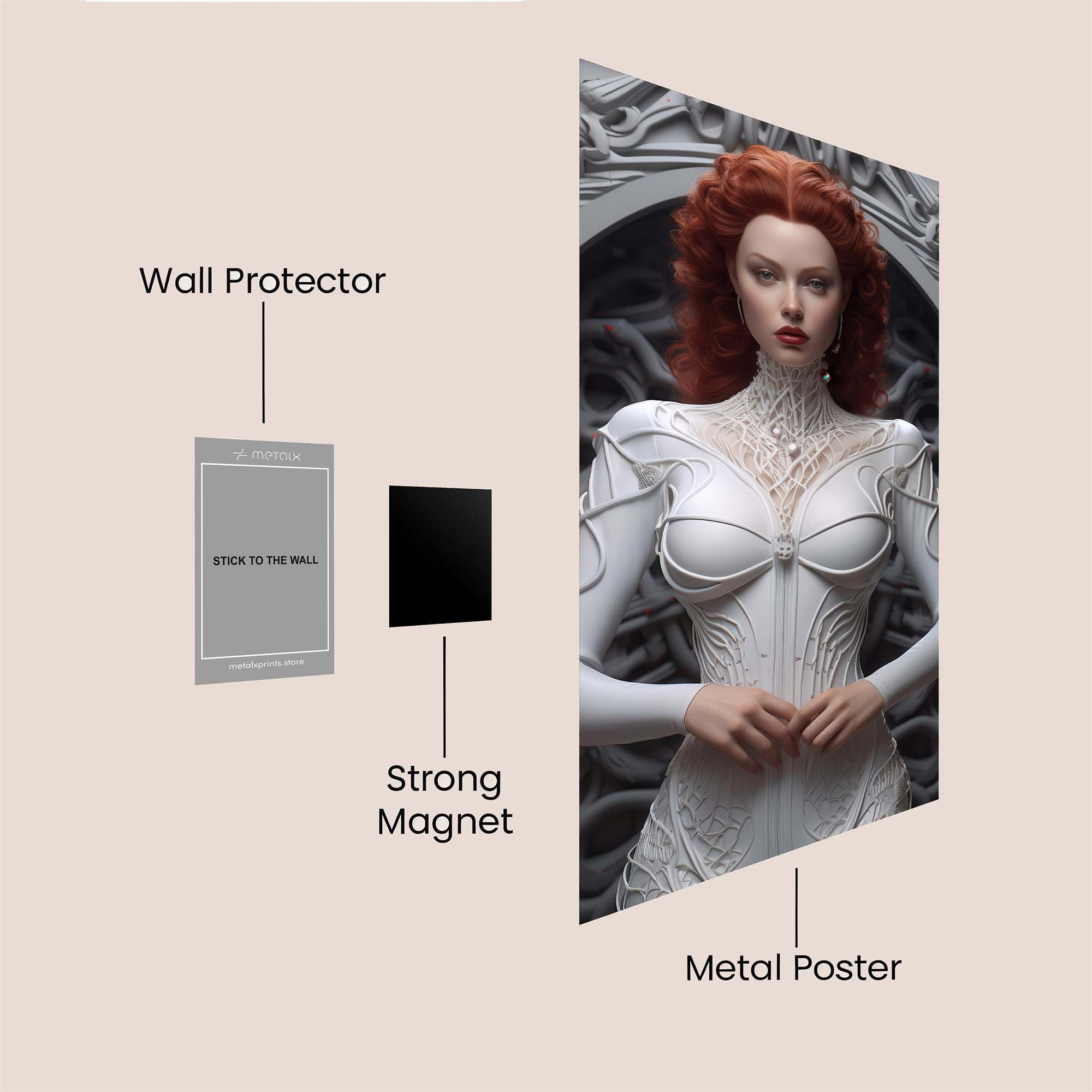 Queen Enigmatic Safe Wall Magnetic / M
