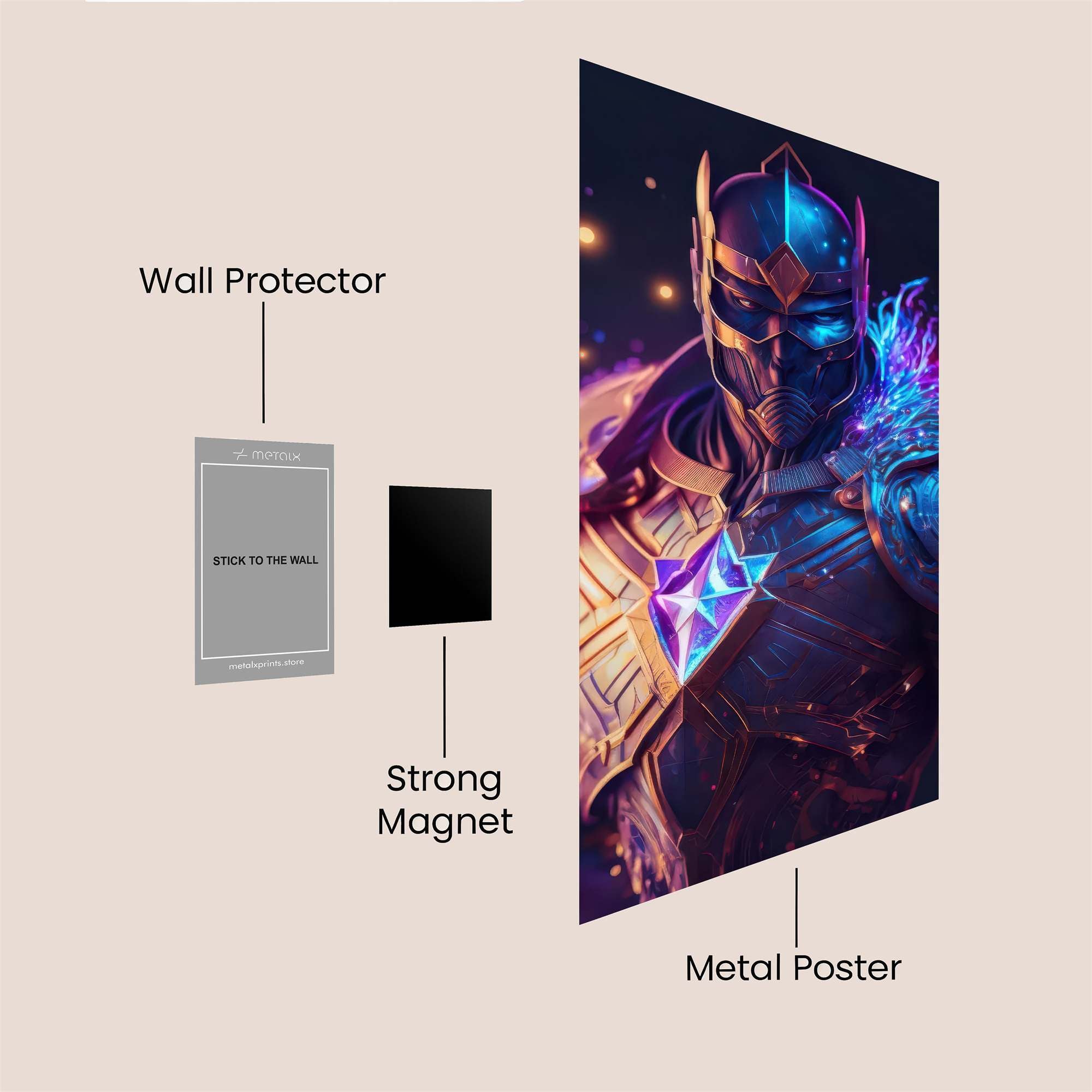 Cosmic Sentinel Safe Wall Magnetic / M