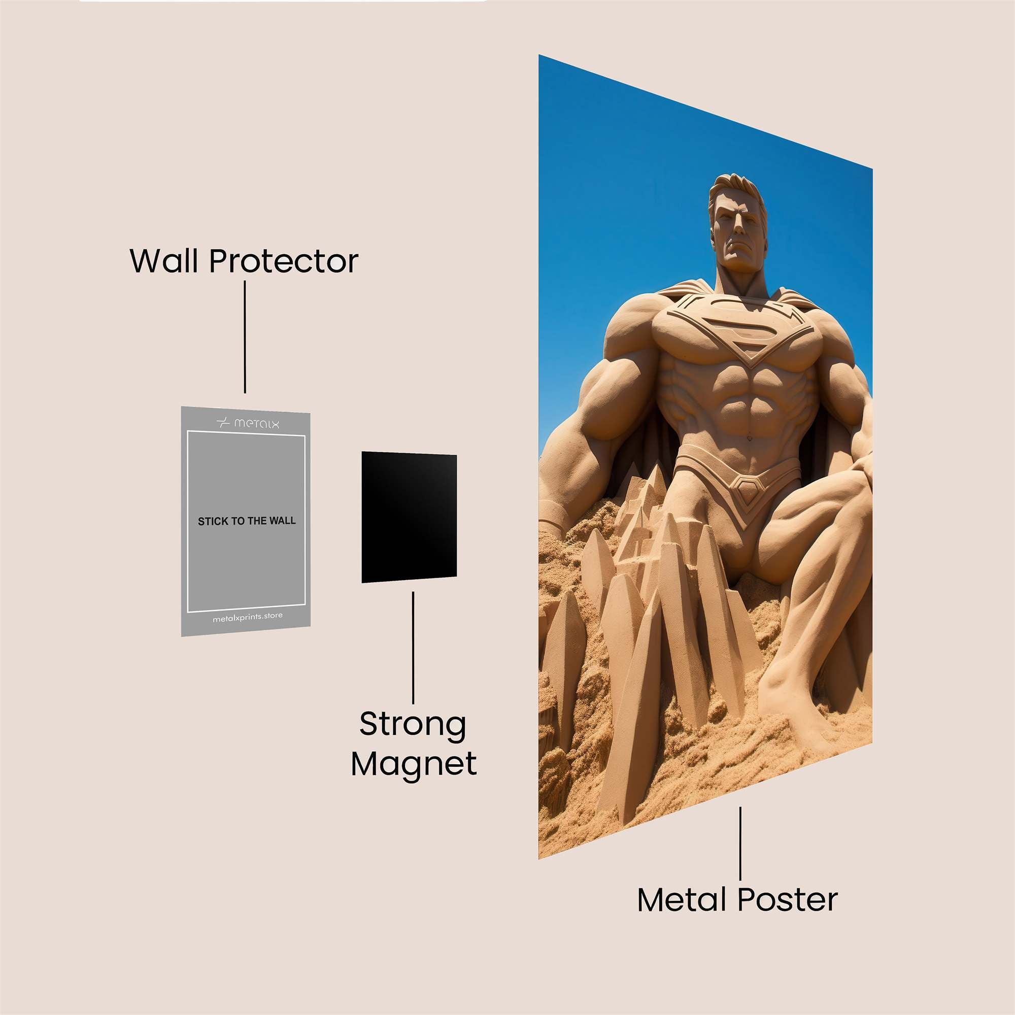 Superman Serenity Safe Wall Magnetic / M
