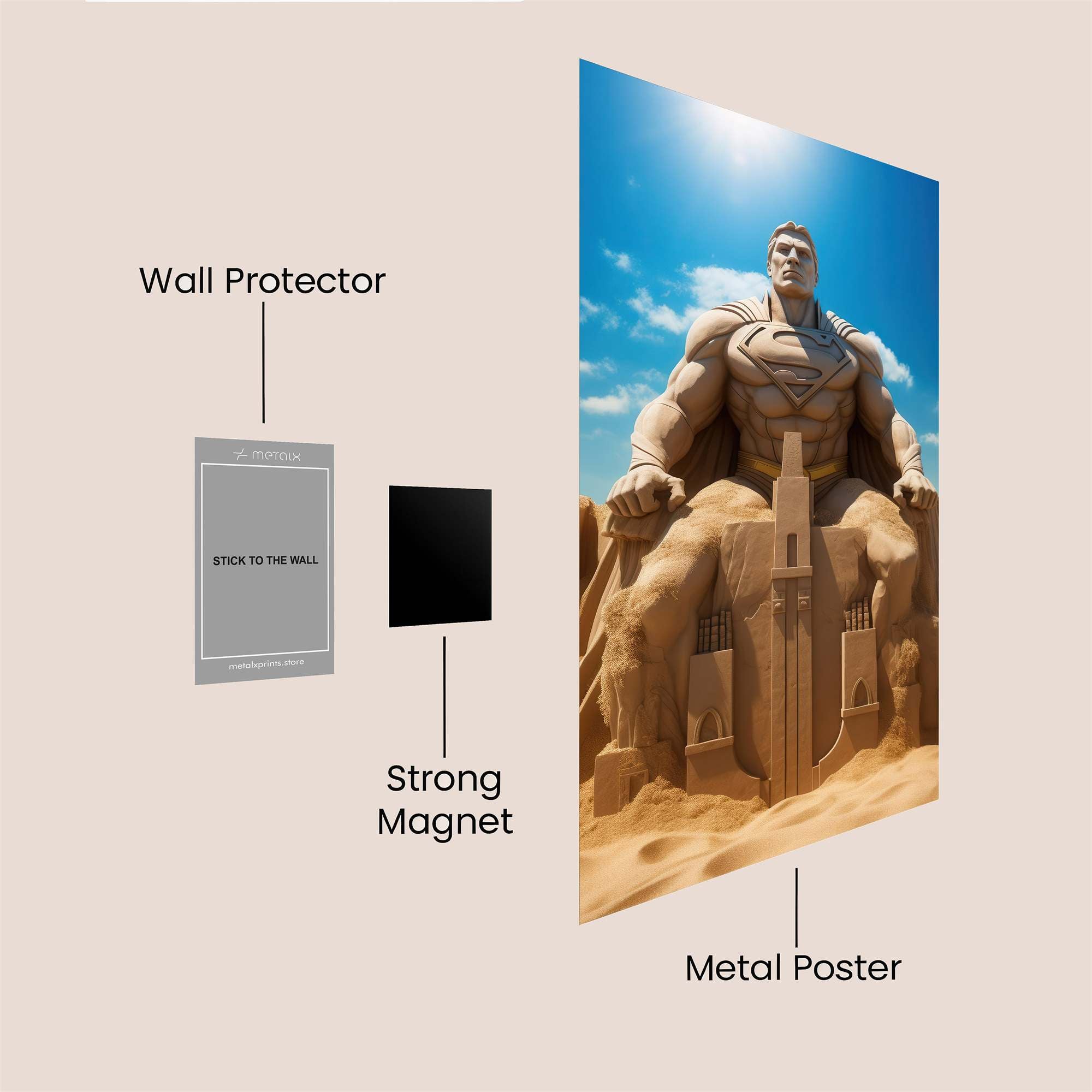Superman Serene Safe Wall Magnetic / M
