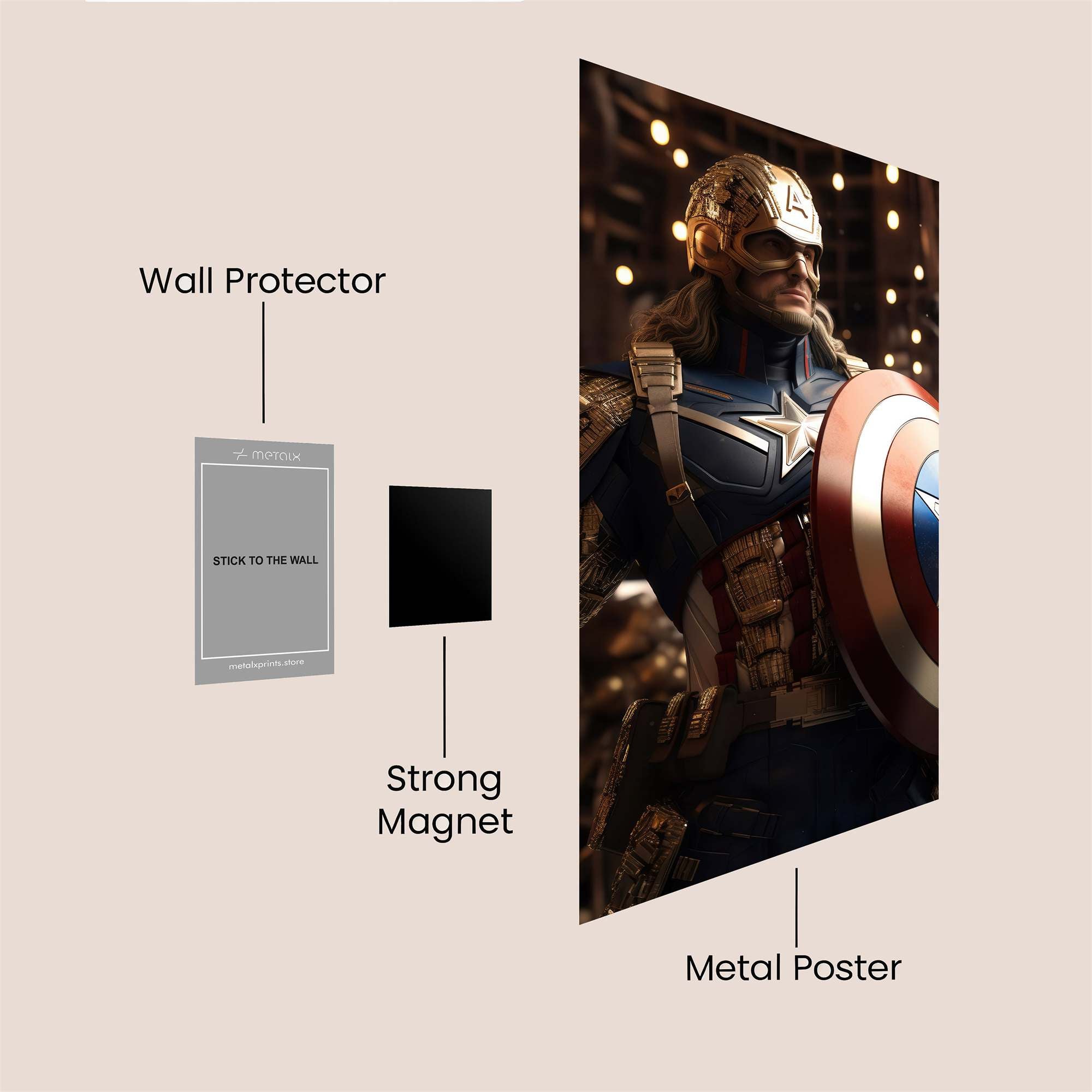 Captain Regal Safe Wall Magnetic / M