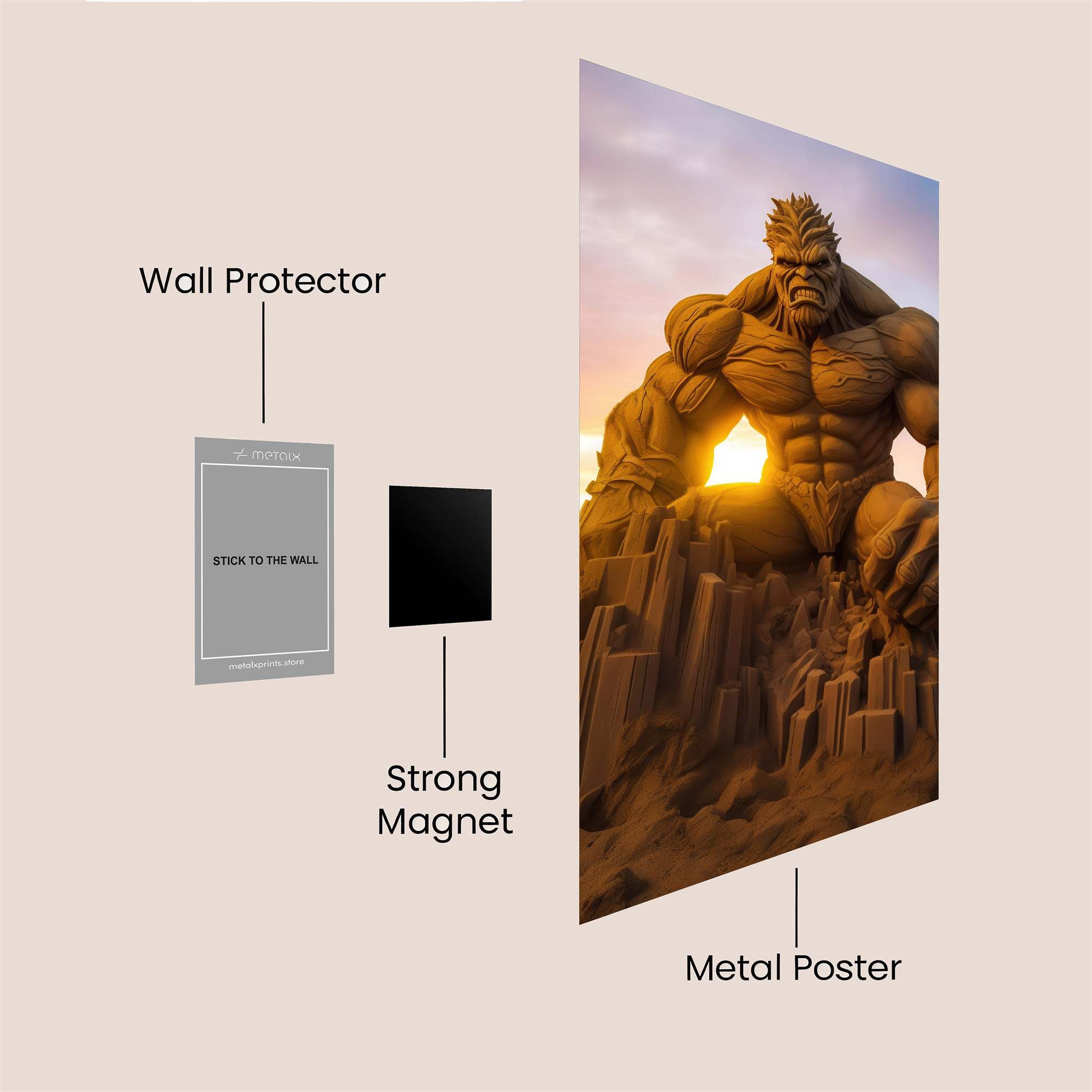 Hulk Majestic Safe Wall Magnetic / M