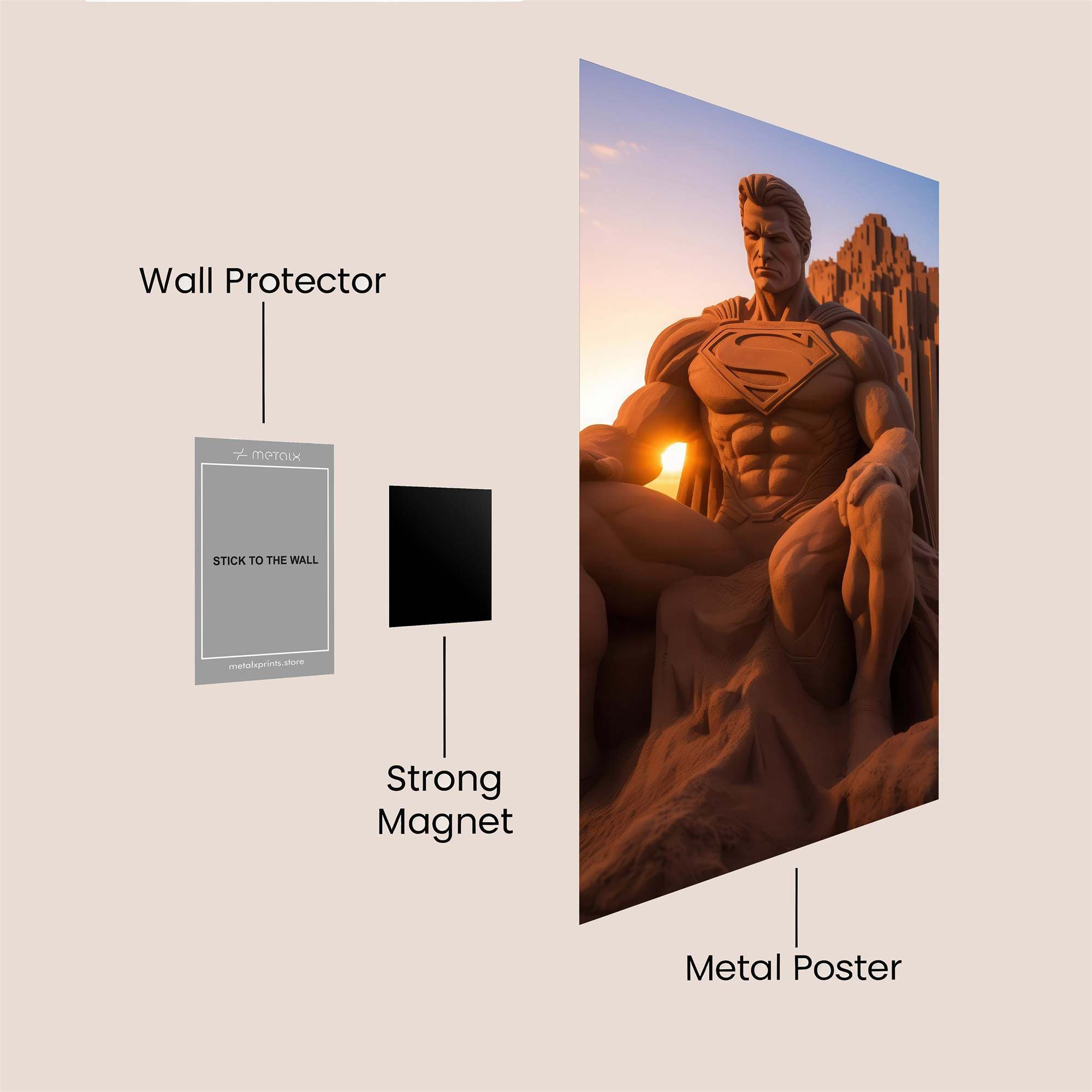 Superman Serenity Safe Wall Magnetic / M