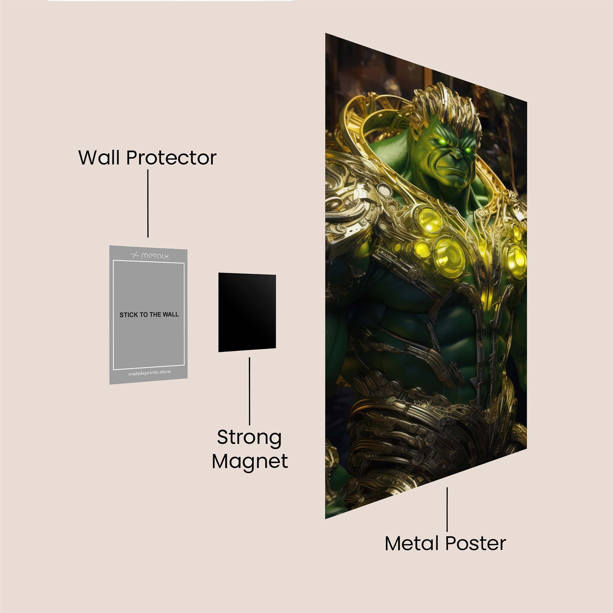 Hulk Regal Safe Wall Magnetic / M