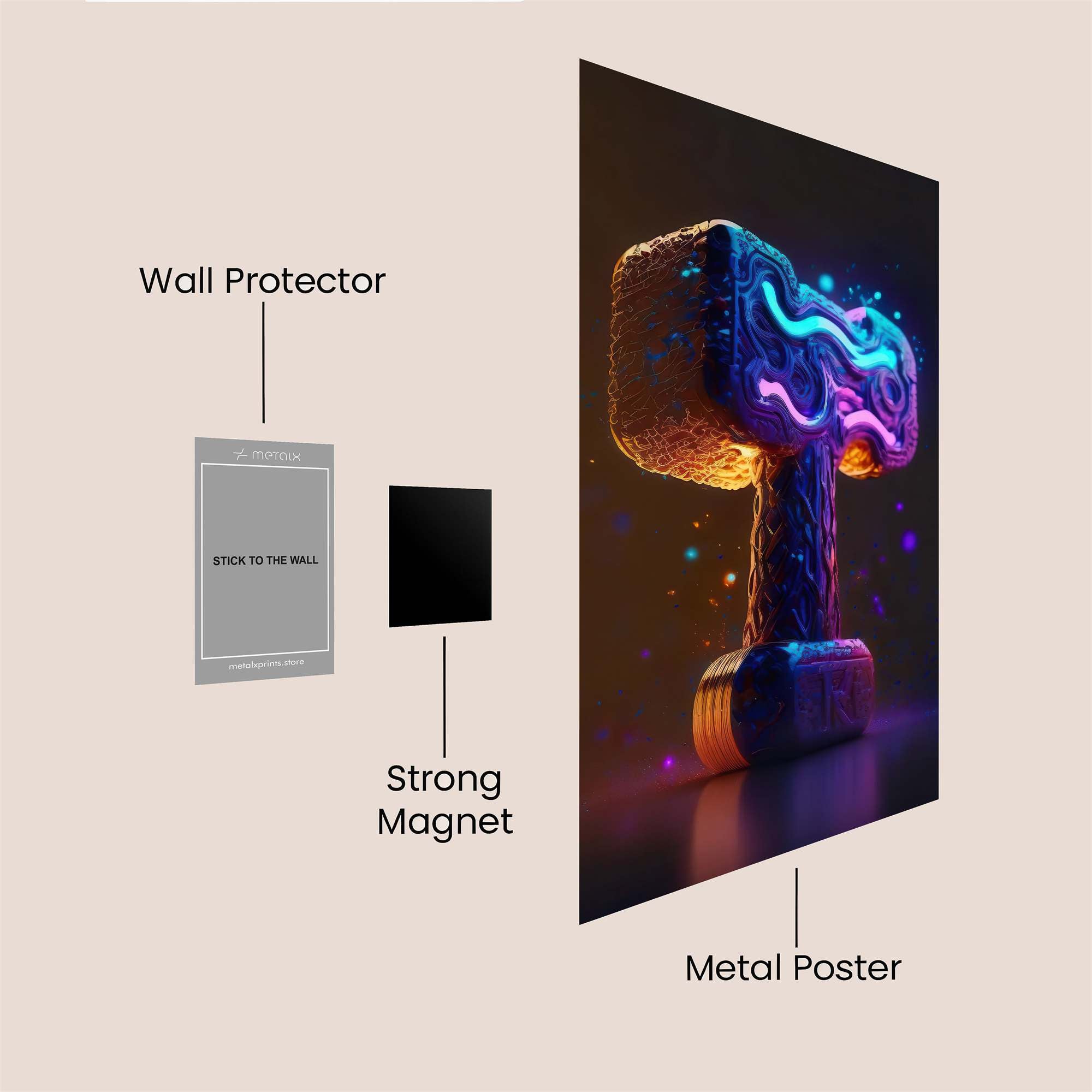 Mjolnir Mystic Safe Wall Magnetic / M