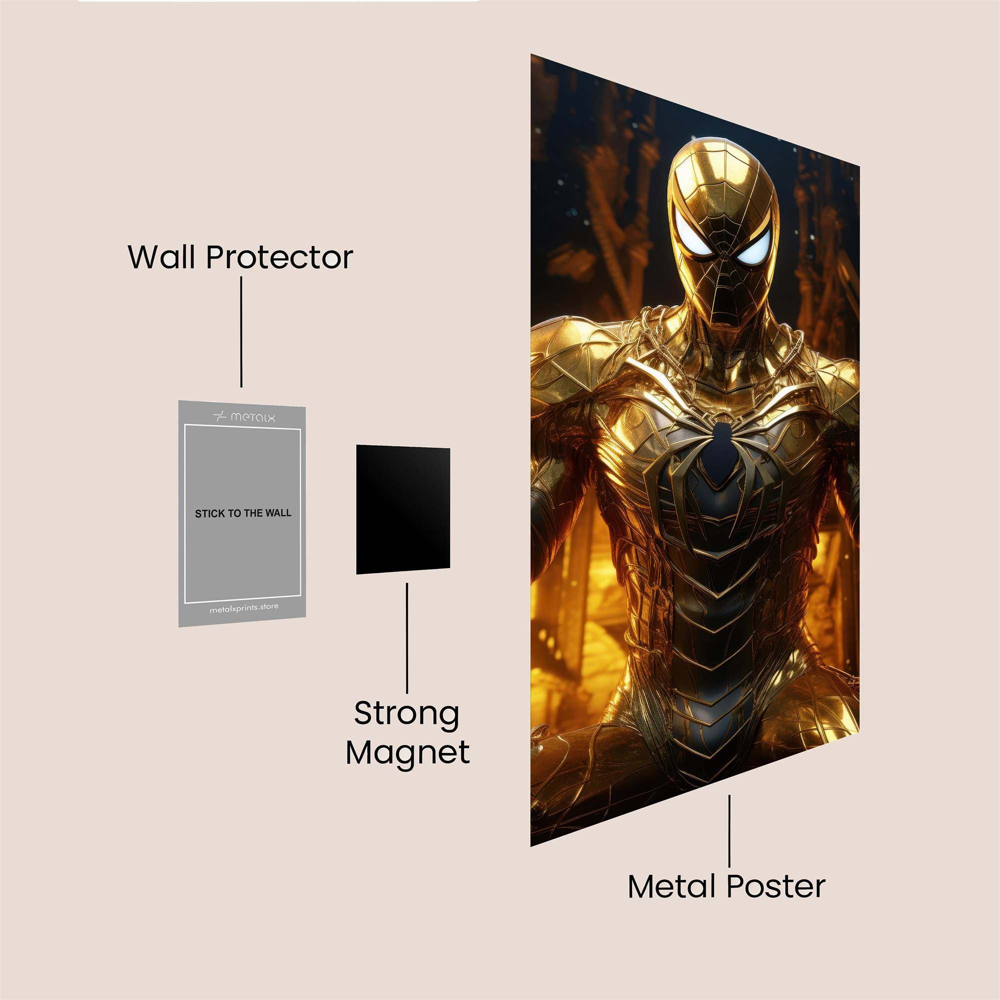 Spider Radiant Safe Wall Magnetic / M