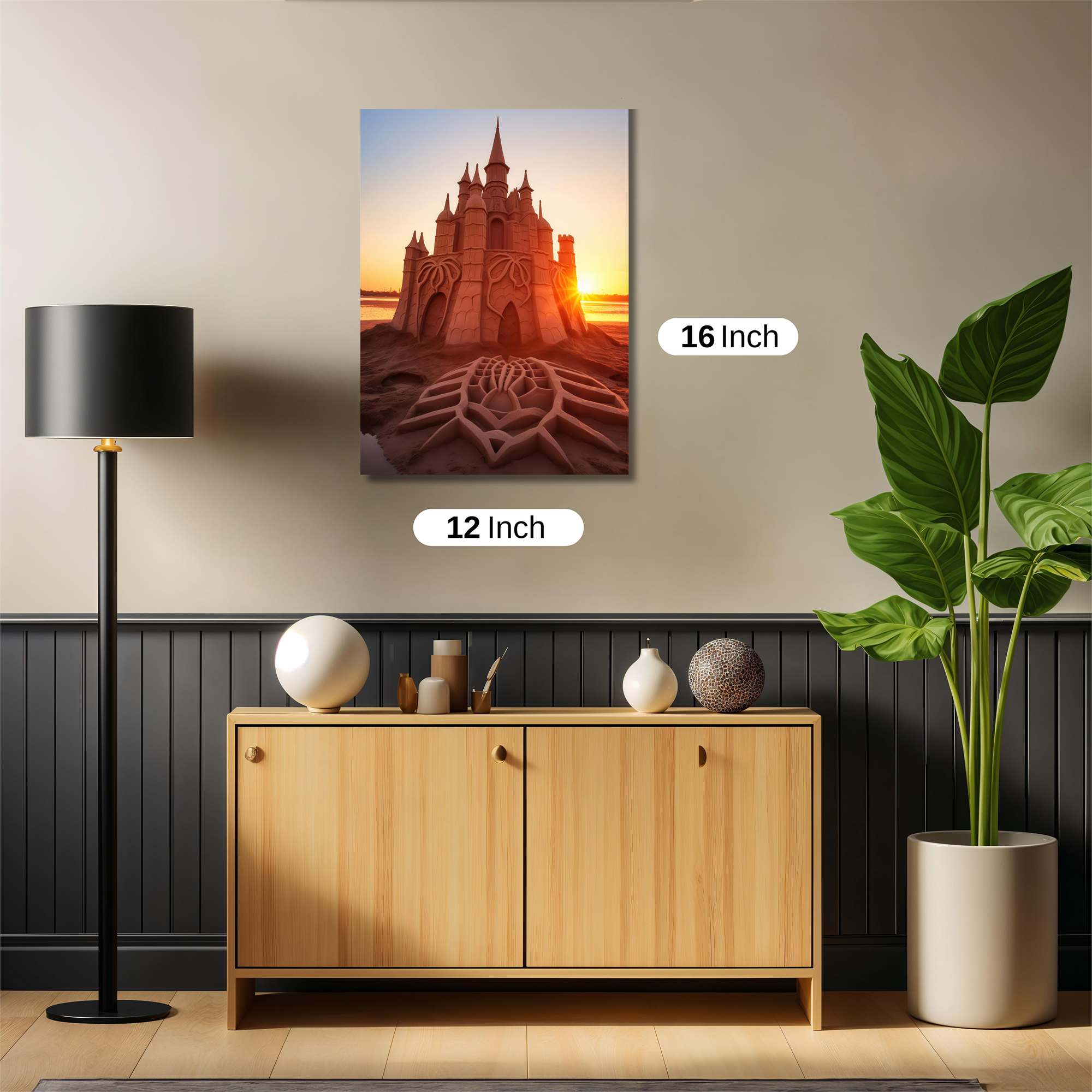 Sandcastle Serenity Safe Wall Magnetic / M