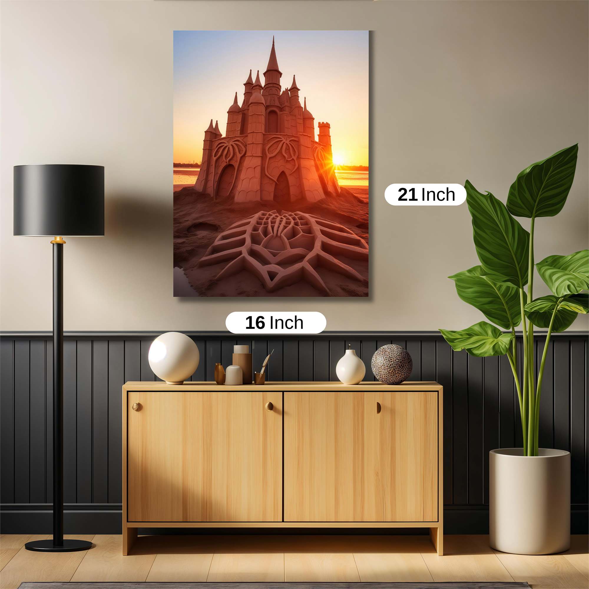 Sandcastle Serenity Safe Wall Magnetic / M