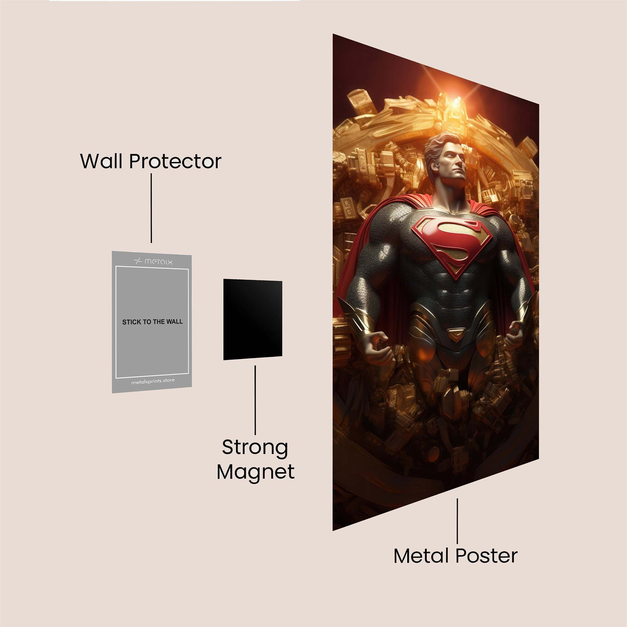 Superman Divine Safe Wall Magnetic / M