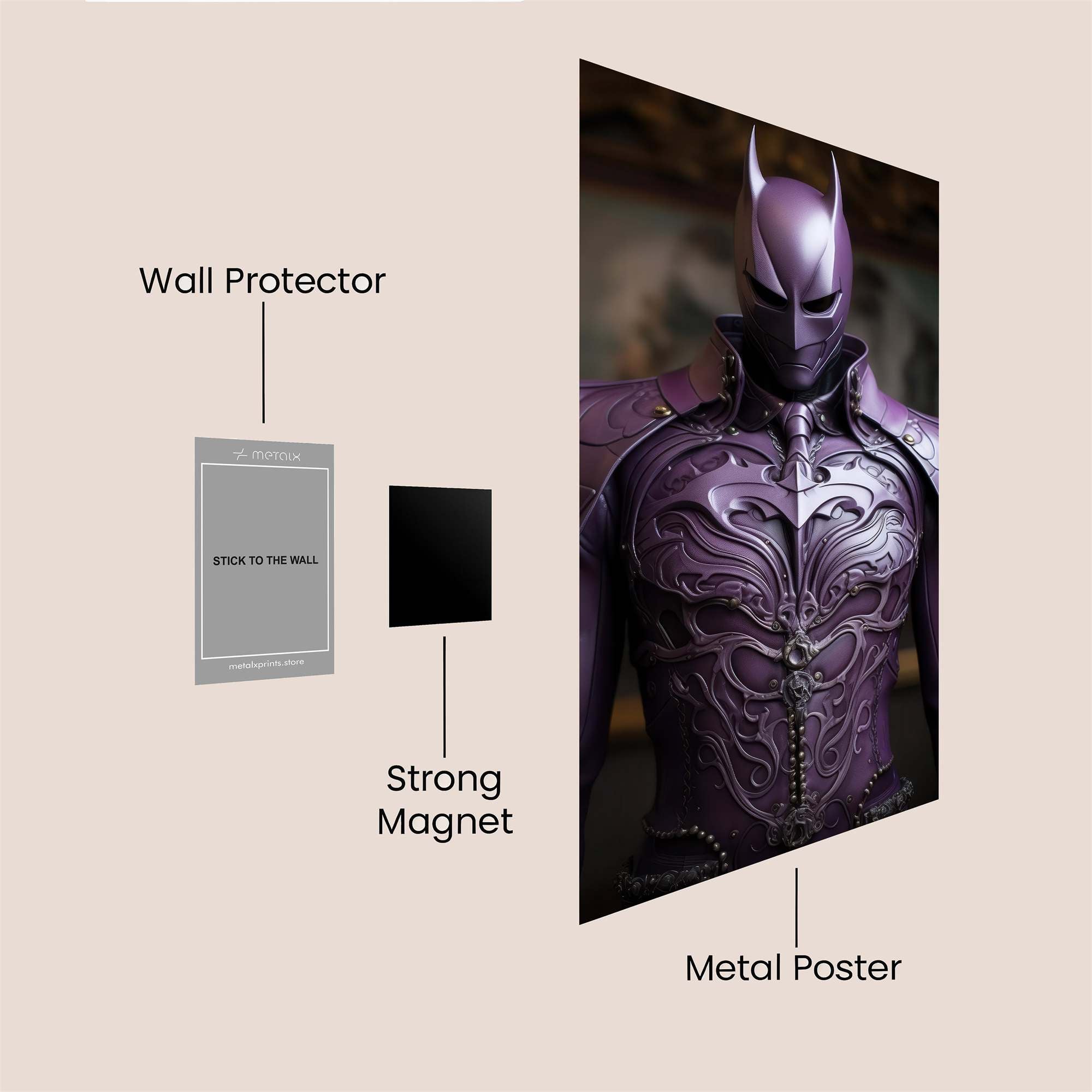 Batman Elegant Safe Wall Magnetic / M