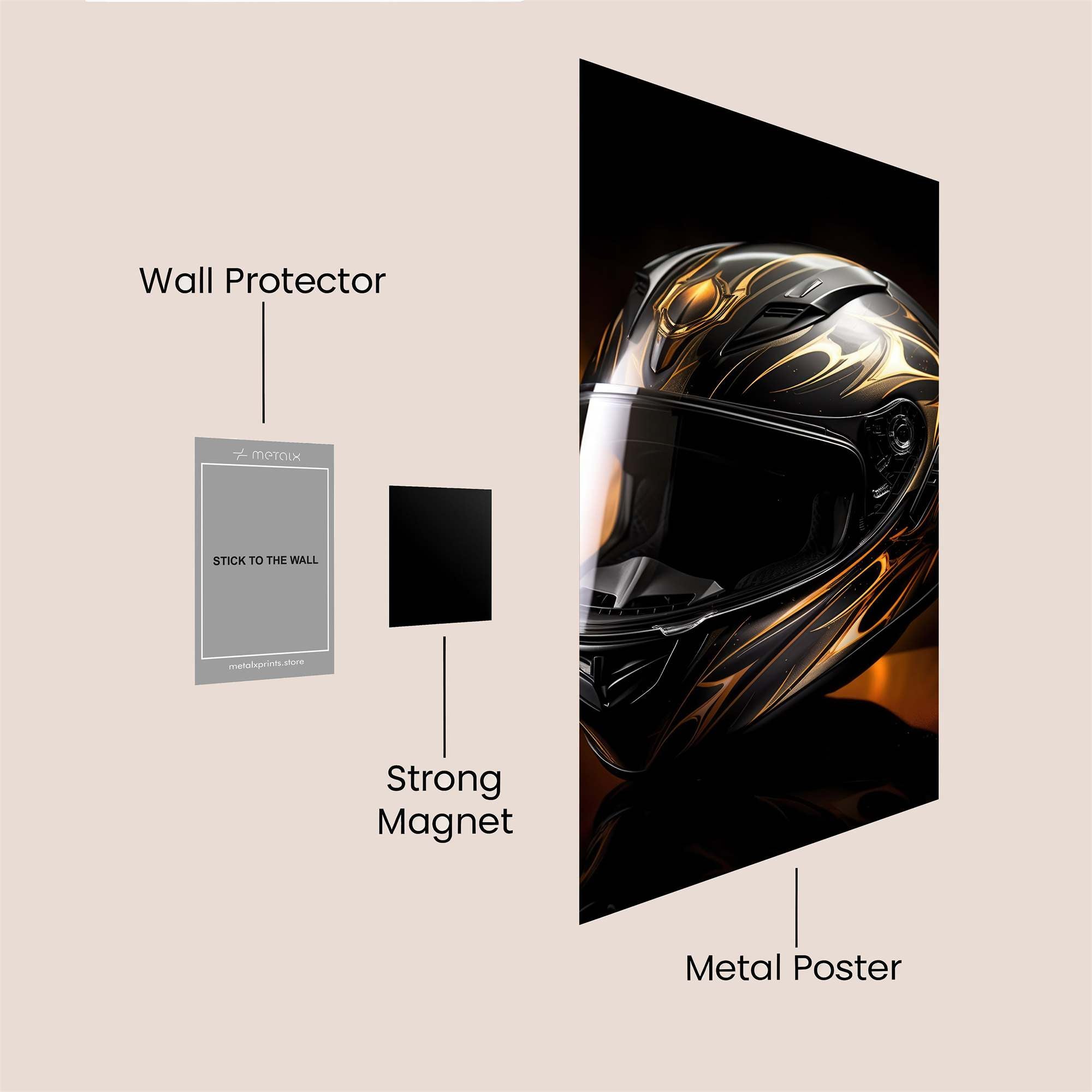 Flame Velocity Safe Wall Magnetic / M