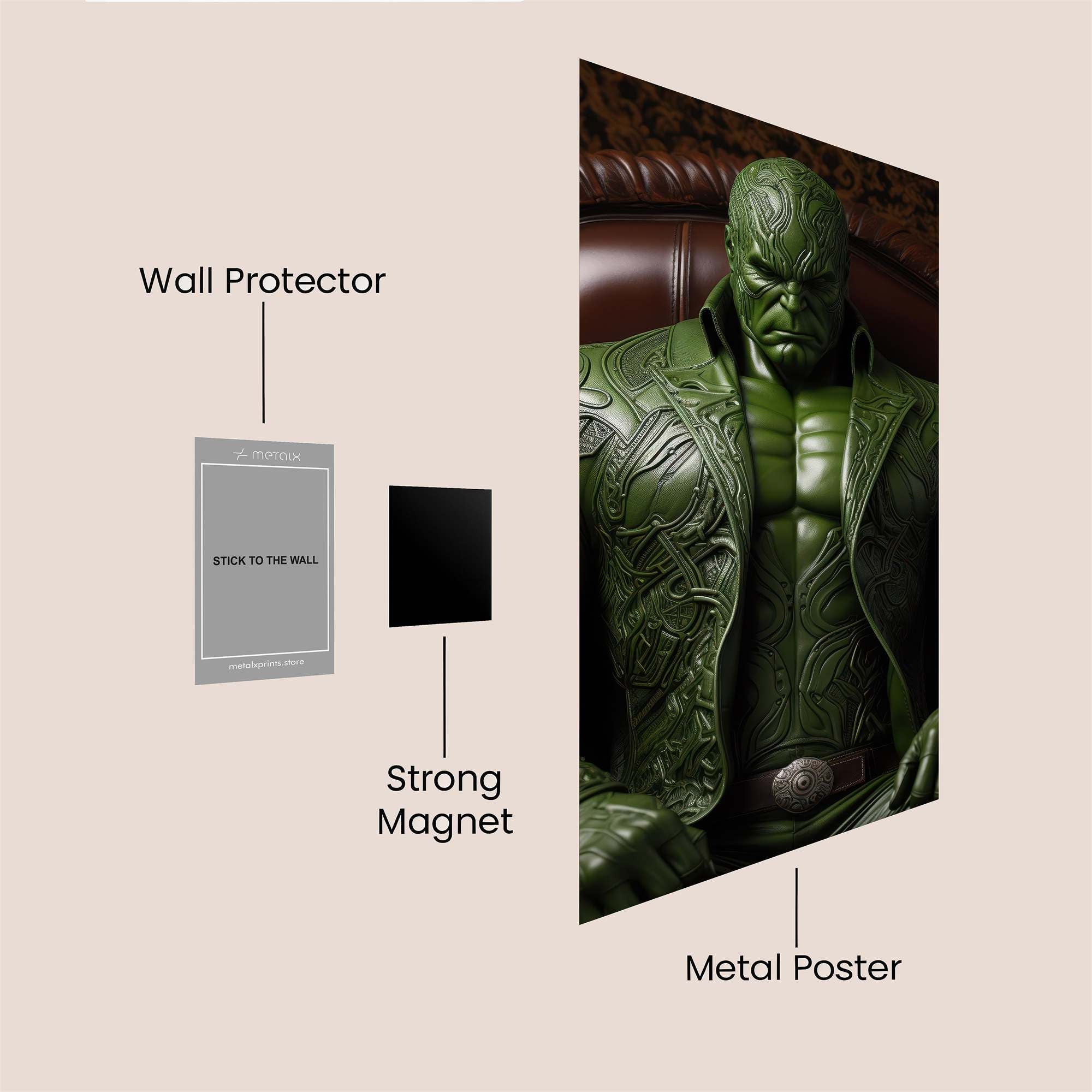 Hulk Regal Safe Wall Magnetic / M