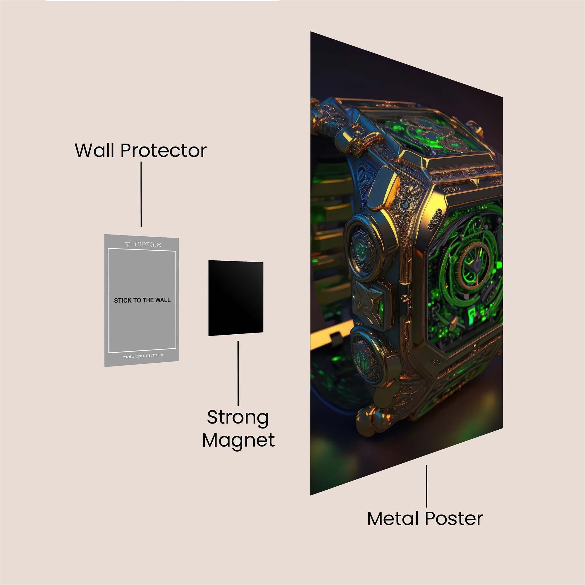 Quantum Enigma Safe Wall Magnetic / M